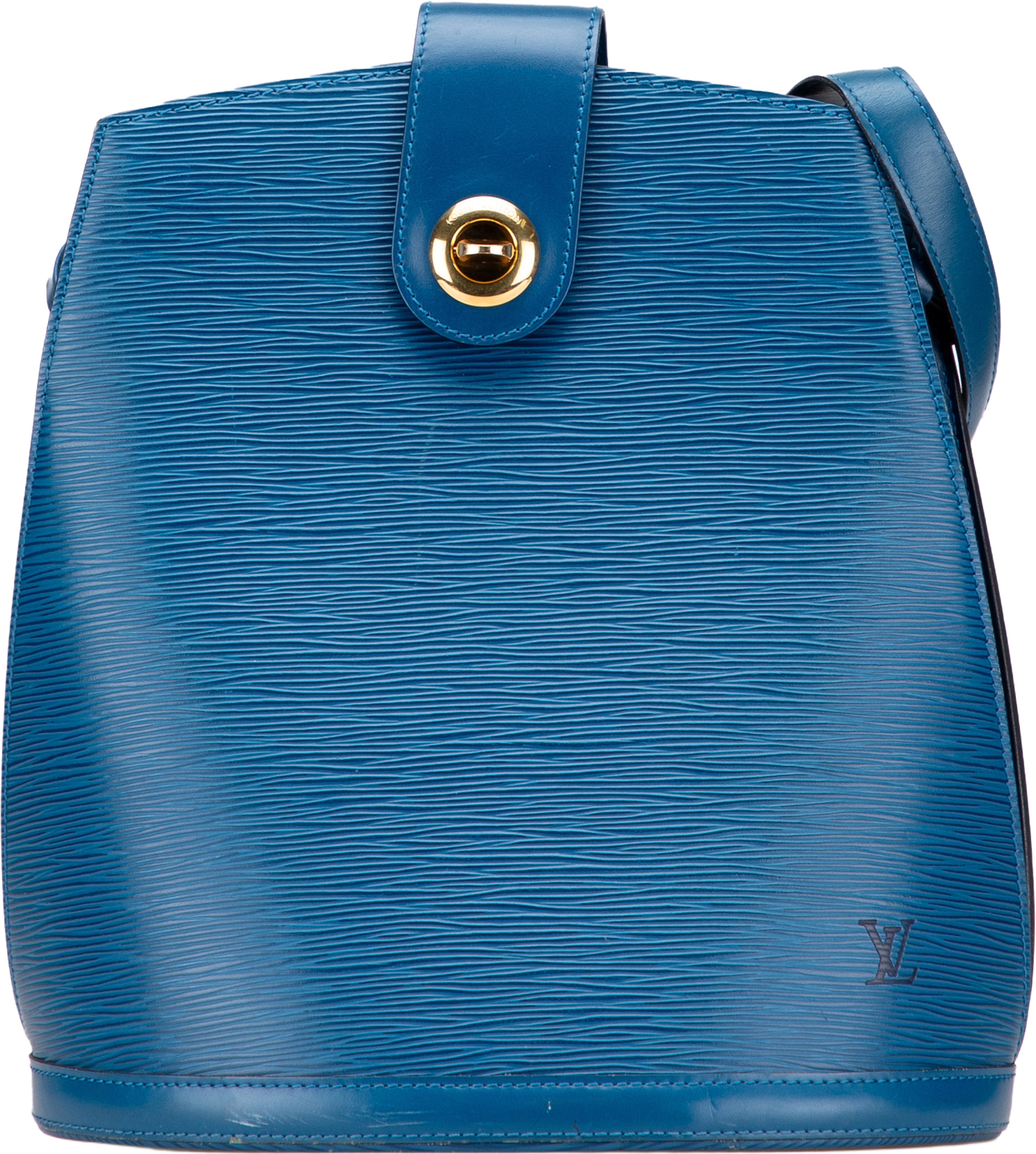 Louis Vuitton Epi Cluny, från Luxclusif, i färgen blue. Klicka för att öppna bilden i stort format