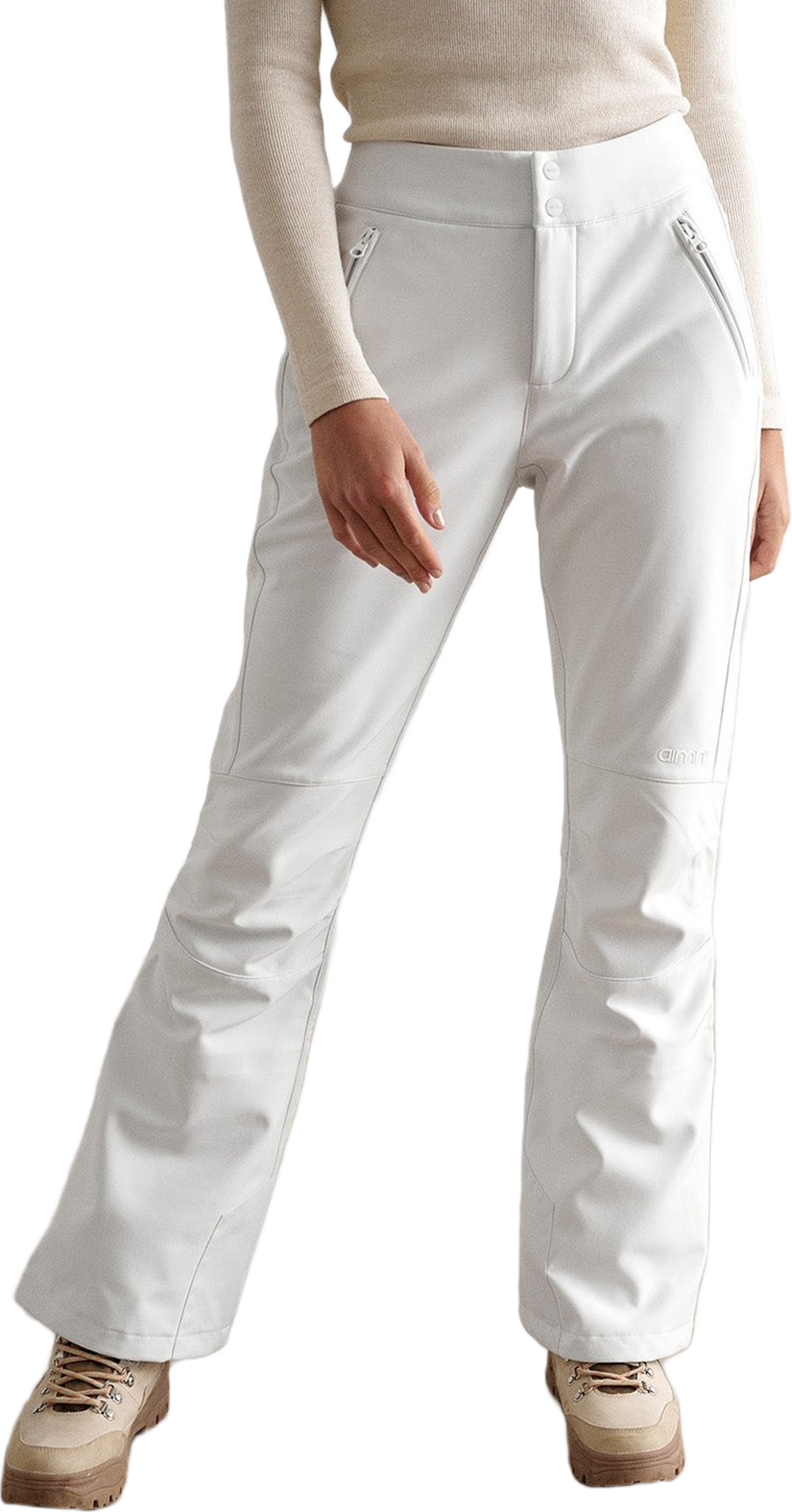 White Stretch Thermo Pants