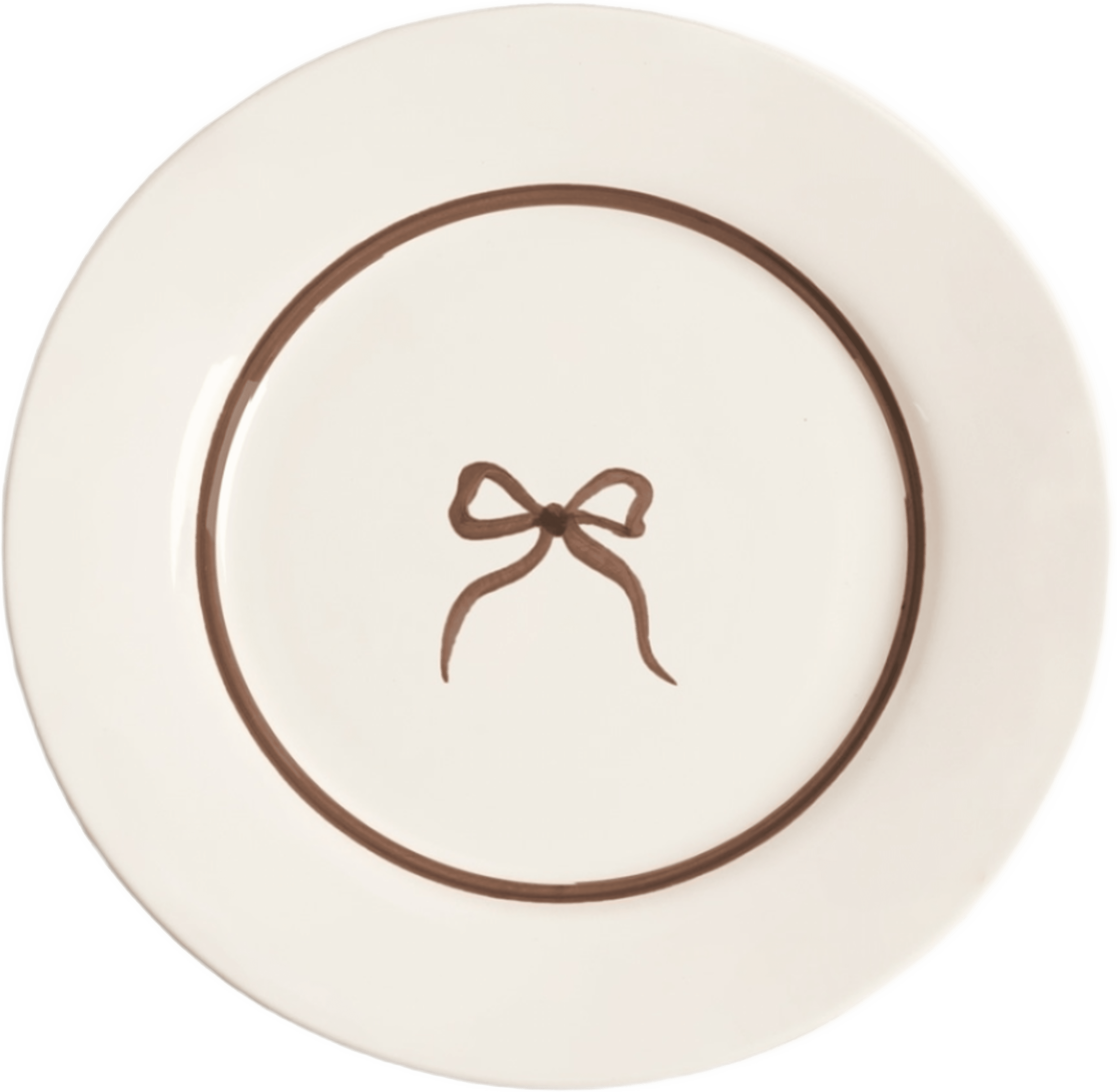 Bow Assiett - 22 Cm, från Pick A Poppy, i färgen brown. Klicka för att öppna bilden i stort format