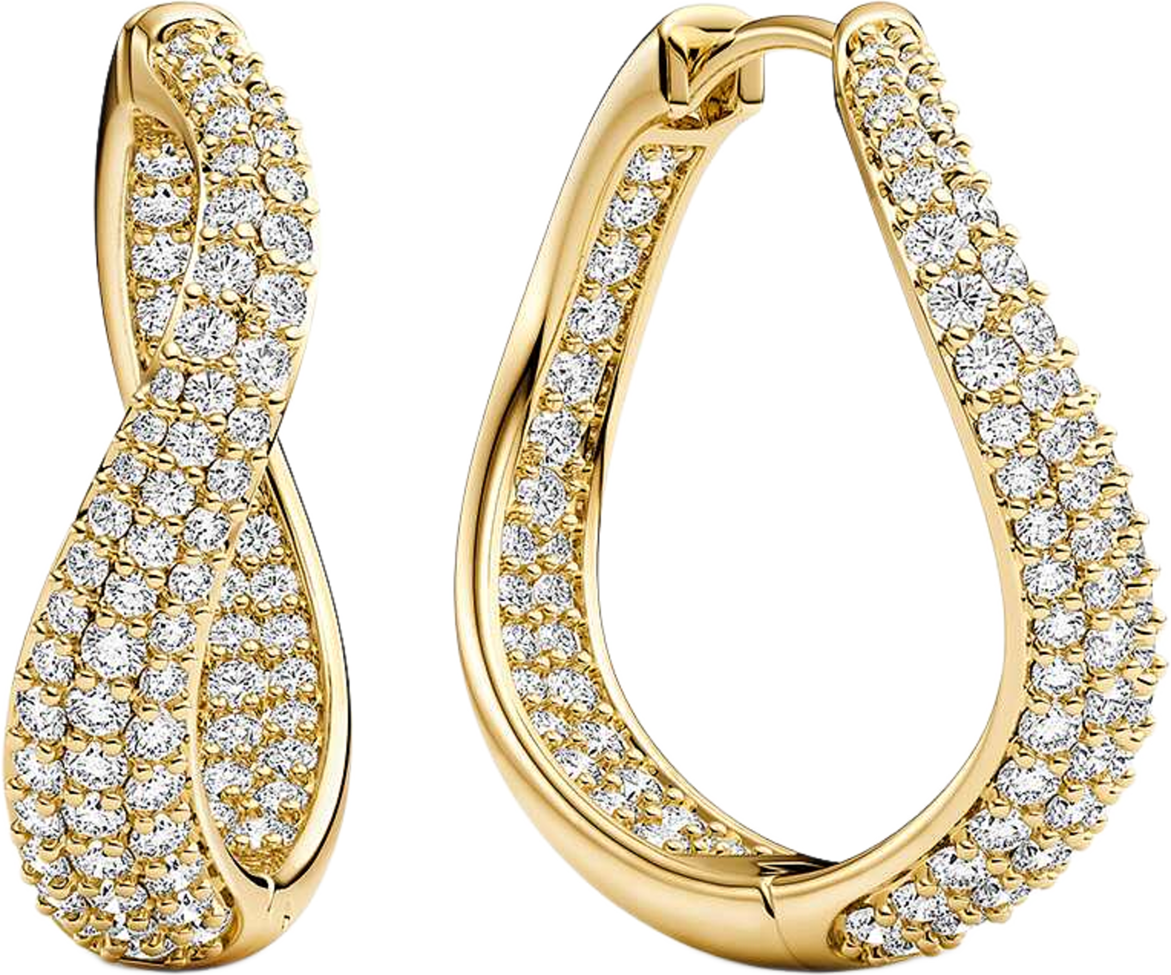Infinito Piccolo Earrings, från Sif Jakobs Jewellery, i färgen gold. Klicka för att öppna bilden i stort format