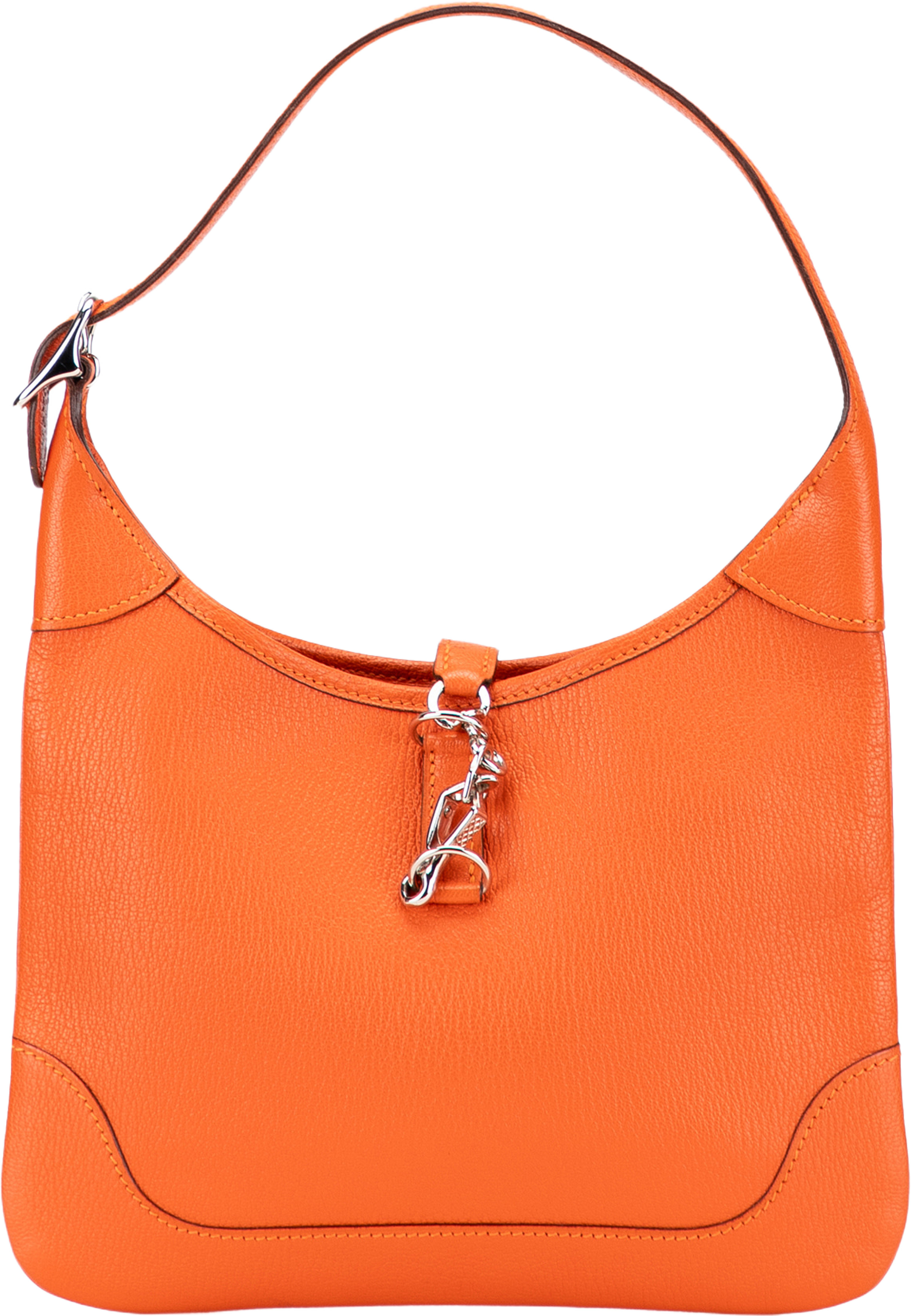 Hermès Clemence Trim Duo 24, från Luxclusif, i färgen orange. Klicka för att öppna bilden i stort format