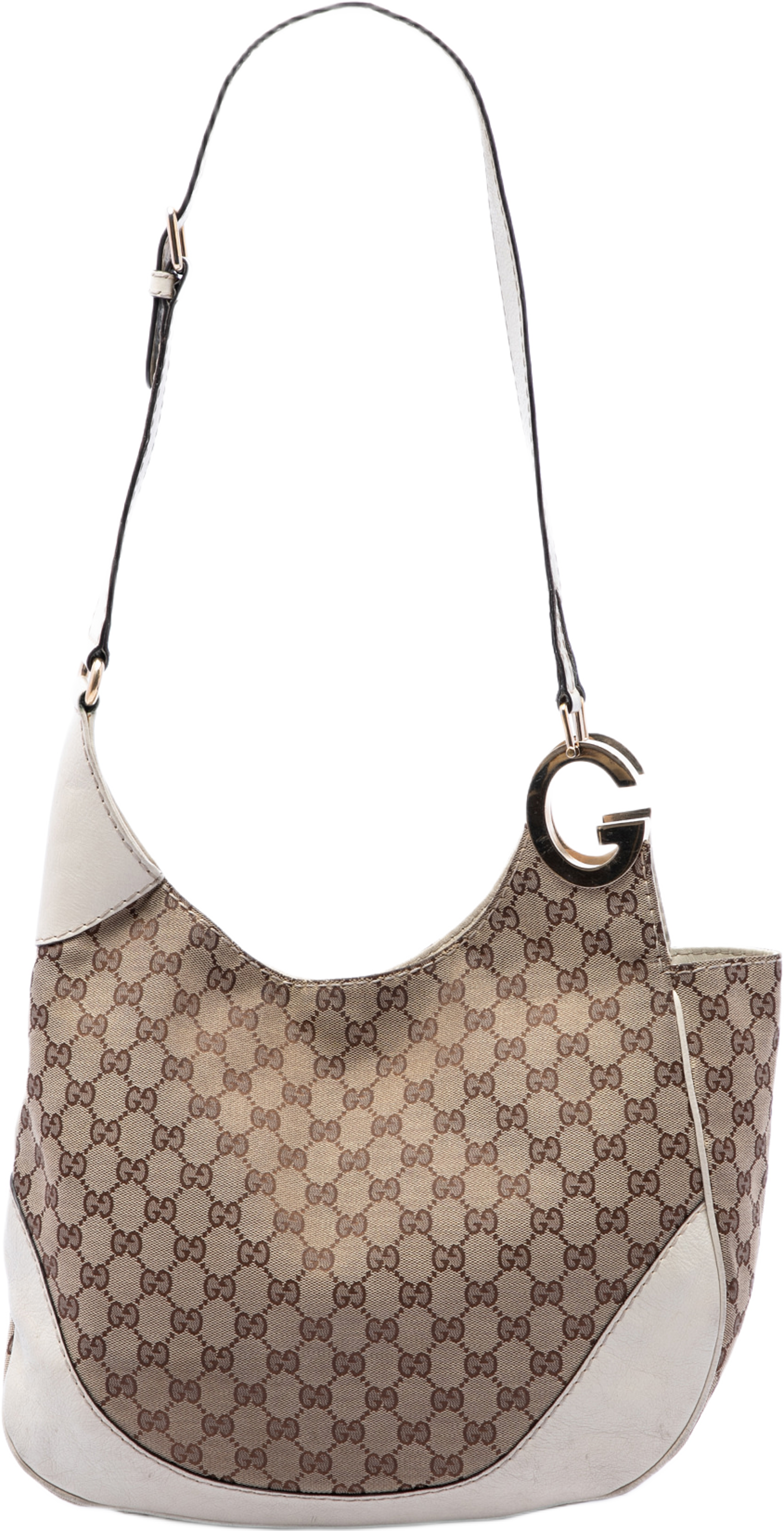 Gucci Gg Canvas Charlotte Crossbody, från Luxclusif, i färgen beige. Klicka för att öppna bilden i stort format