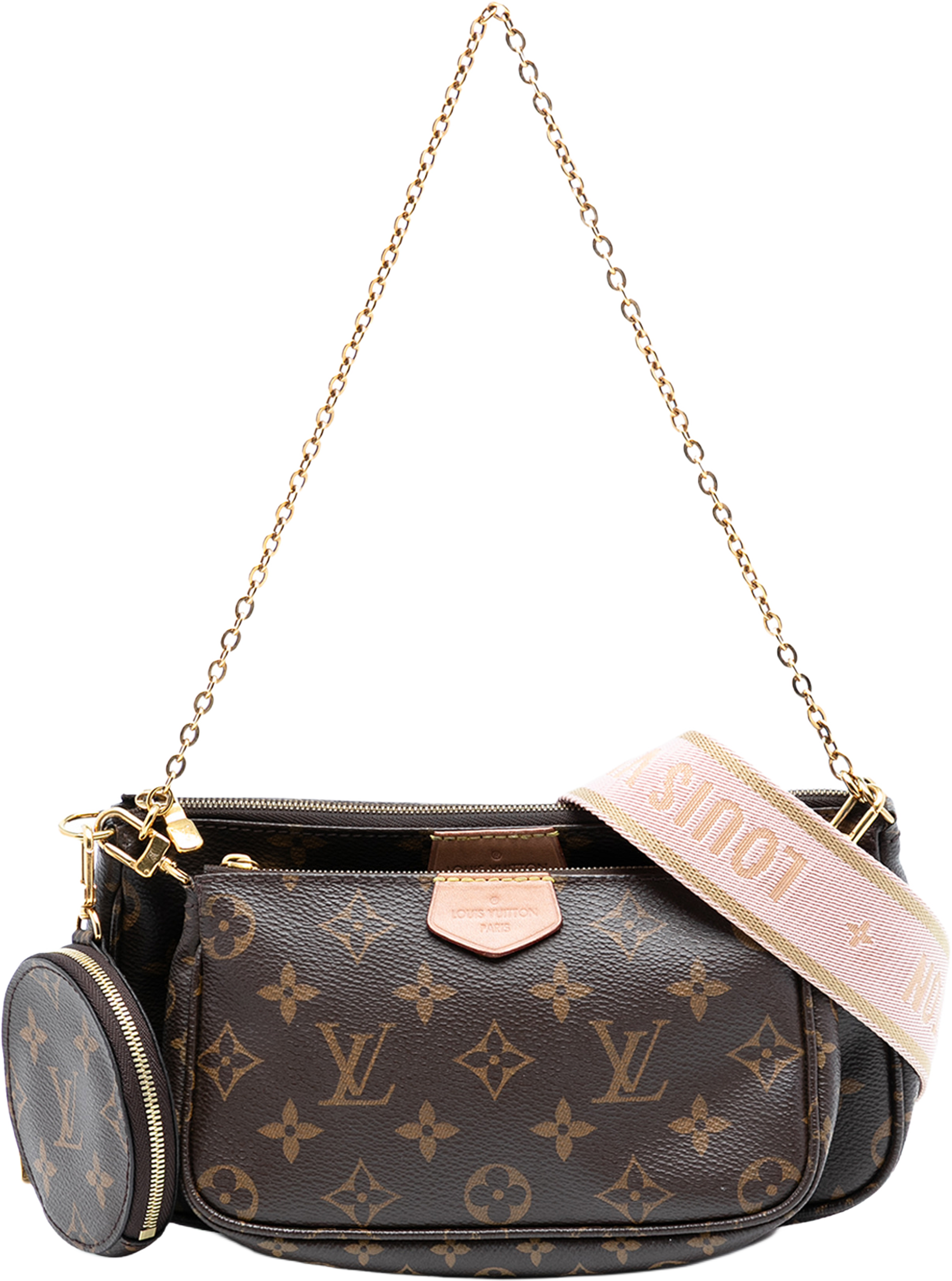 Louis Vuitton Monogram Multi Pochette Accessoires, från Luxclusif, i färgen brown. Klicka för att öppna bilden i stort format