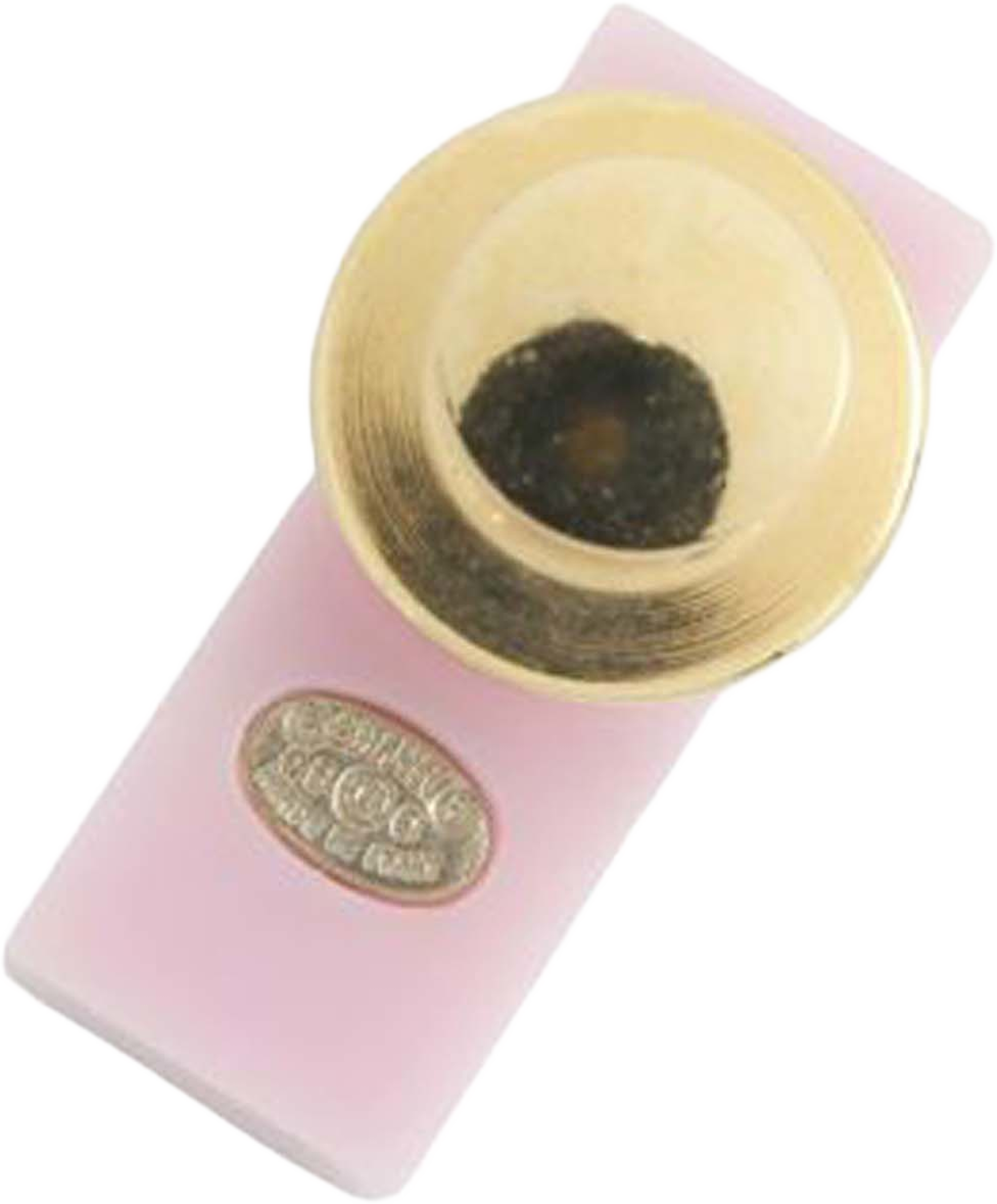 Chanel Resin Eiffel Tower Cc Brooch, från Luxclusif, i färgen pink. Klicka för att öppna bilden i stort format