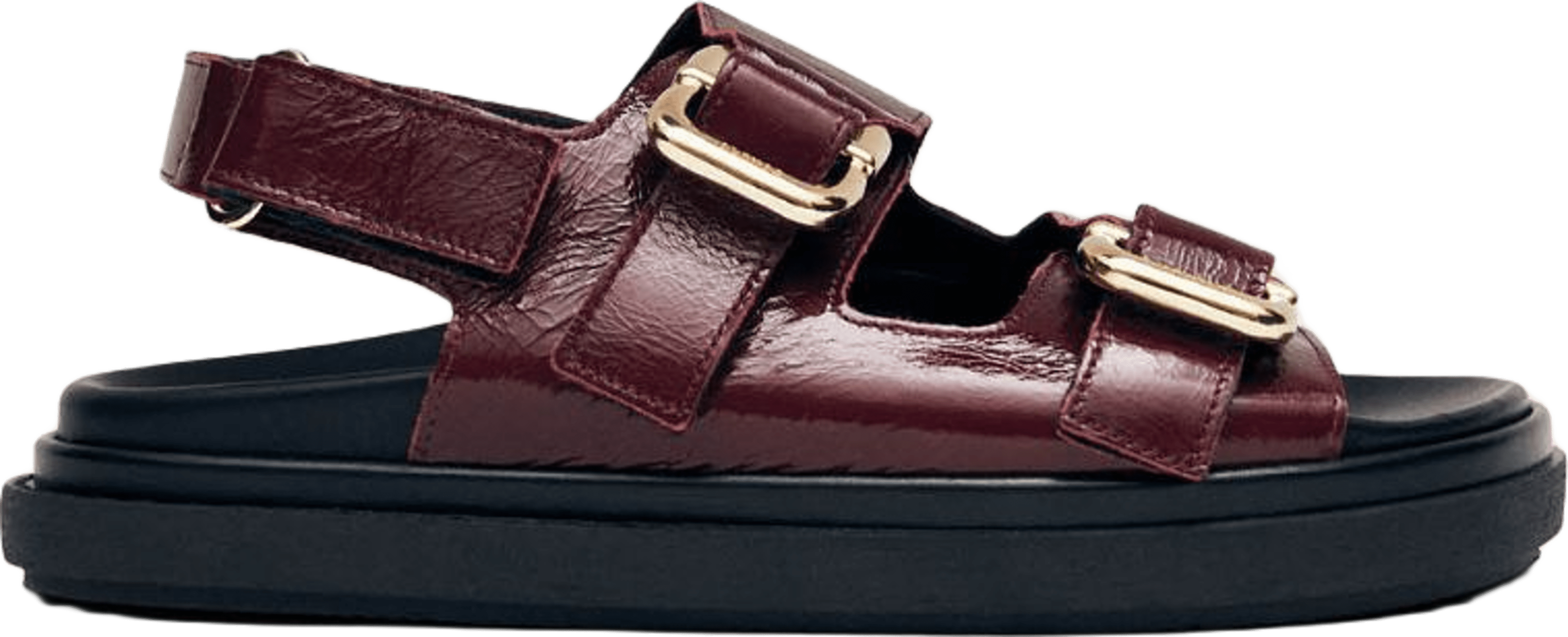 Harper Onix Burgundy Leather Sandals
