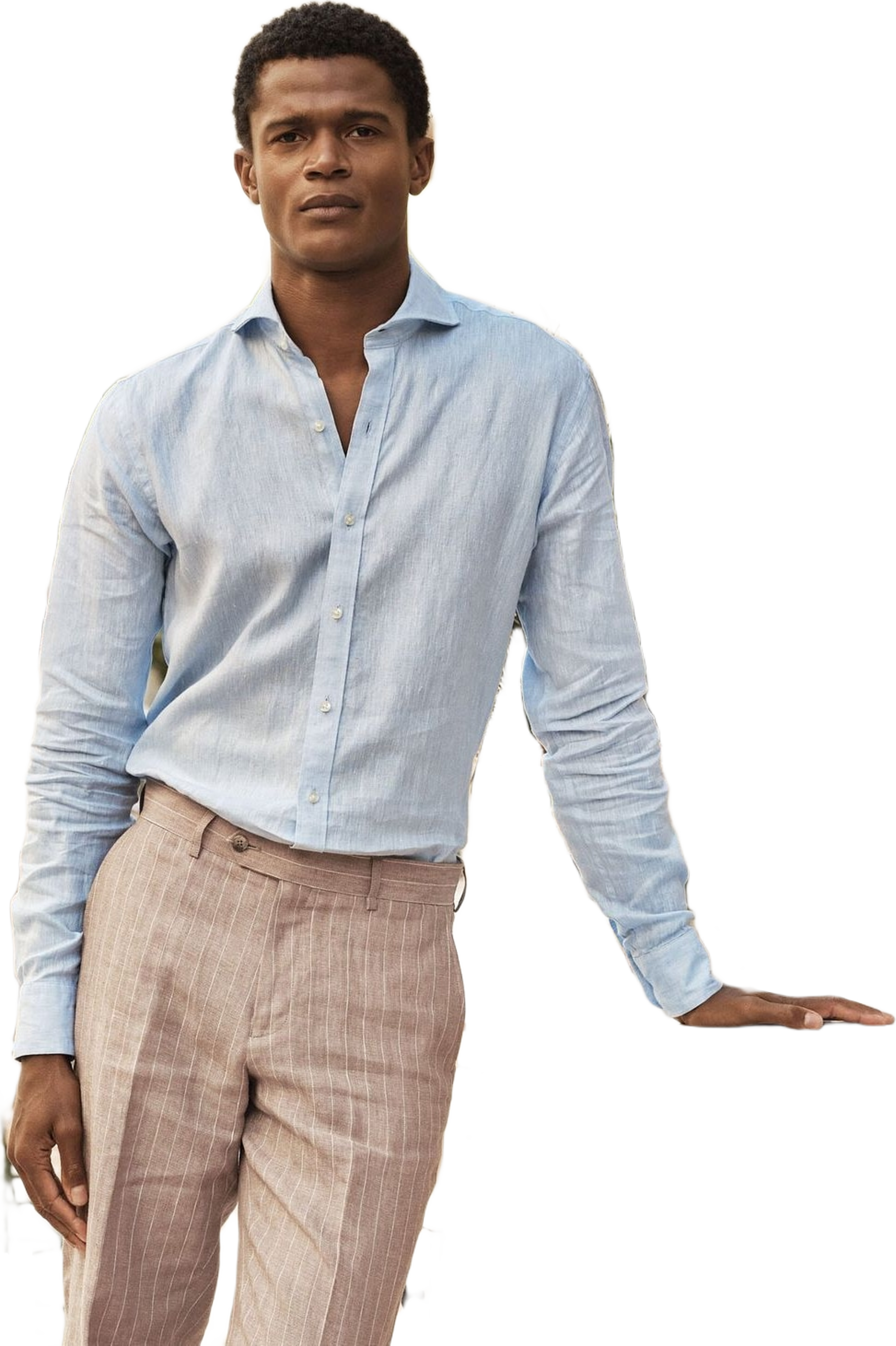 Linen Solid Smart Shirt (adonis)