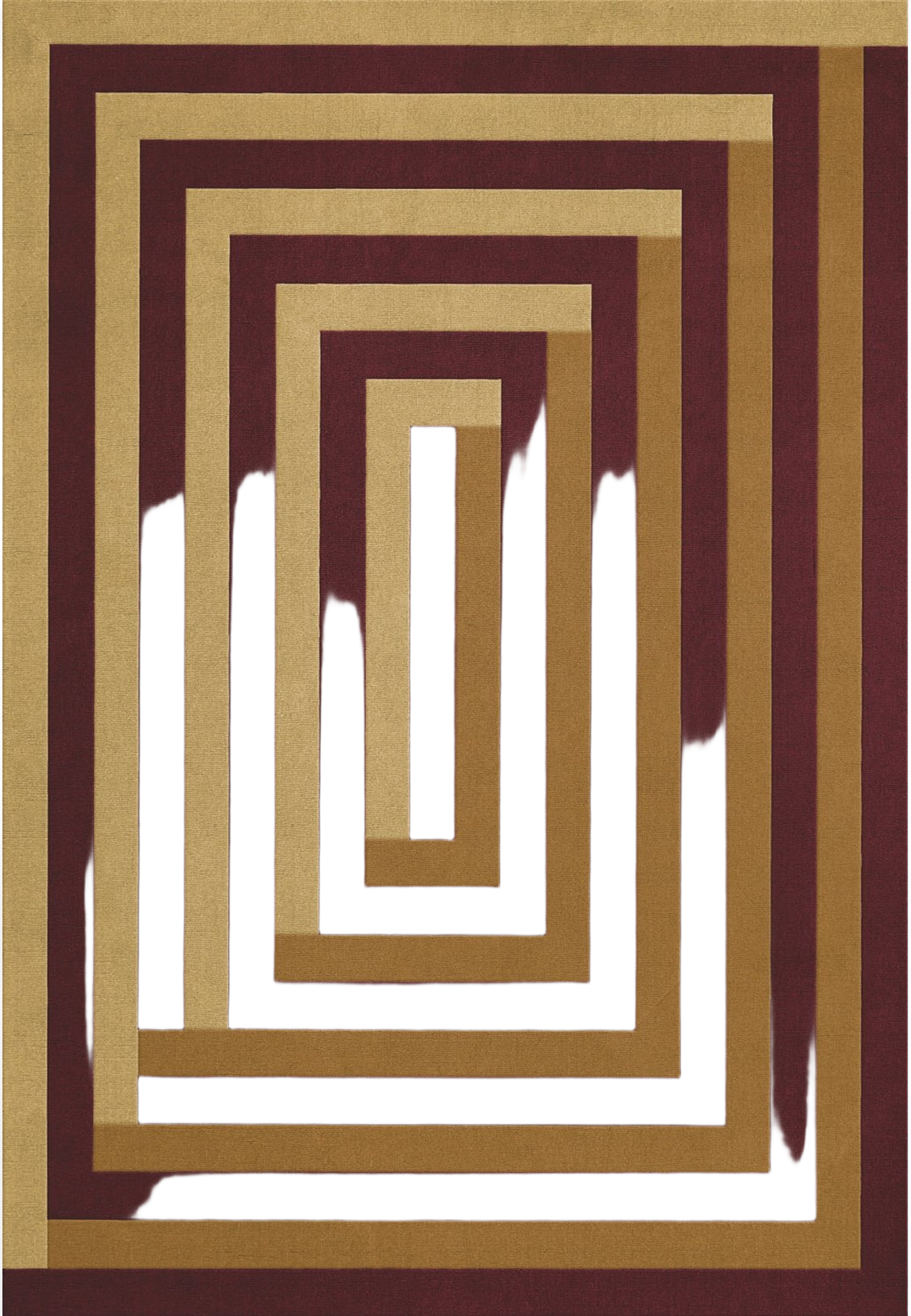 Teklan Labyrinth Ullmatta Mulberry Sand, från Layered, i färgen mulberry sand. Klicka för att öppna bilden i stort format