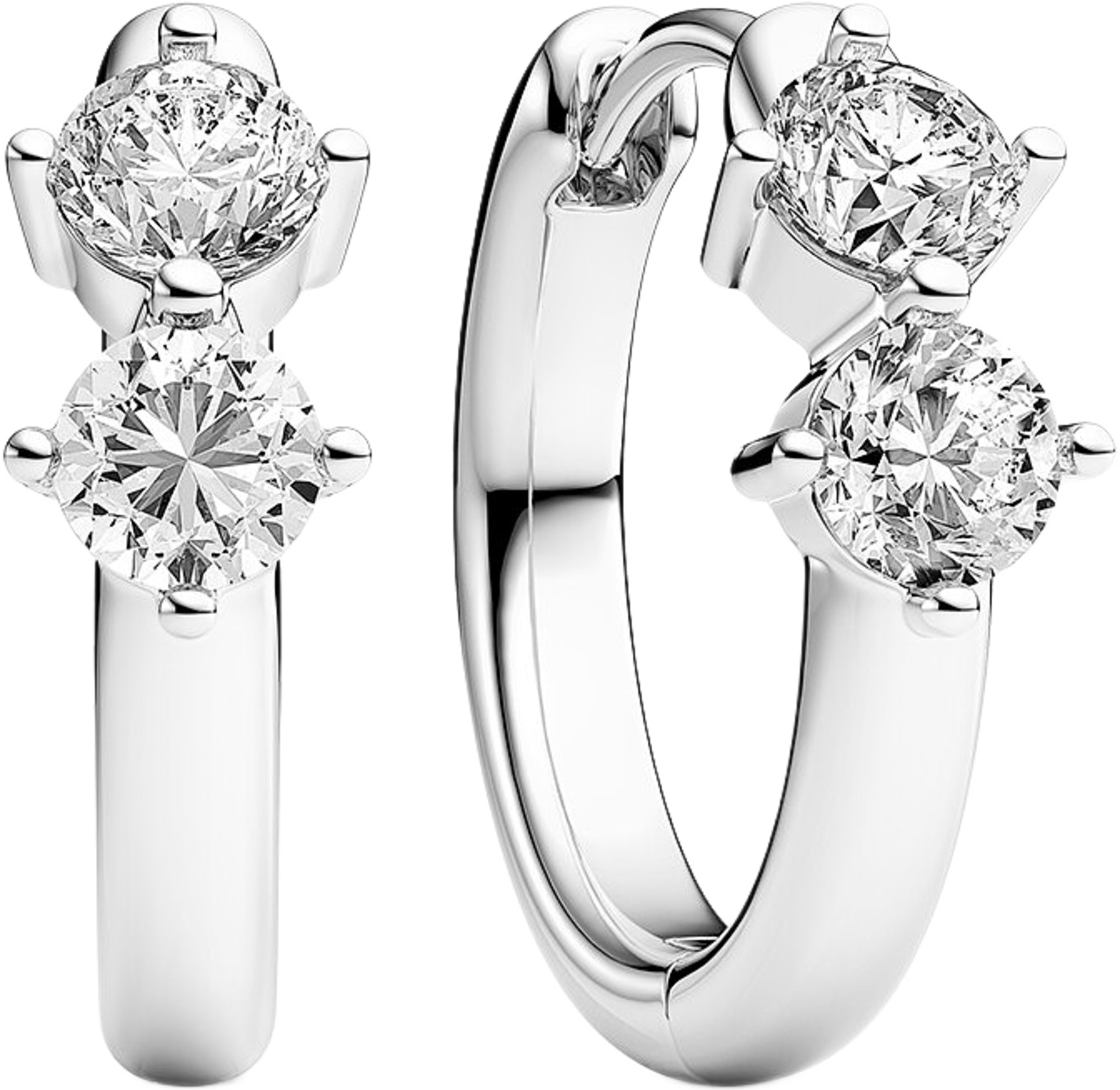 Princess Creolo Piccolo Earrings, från Sif Jakobs Jewellery, i färgen silver. Klicka för att öppna bilden i stort format
