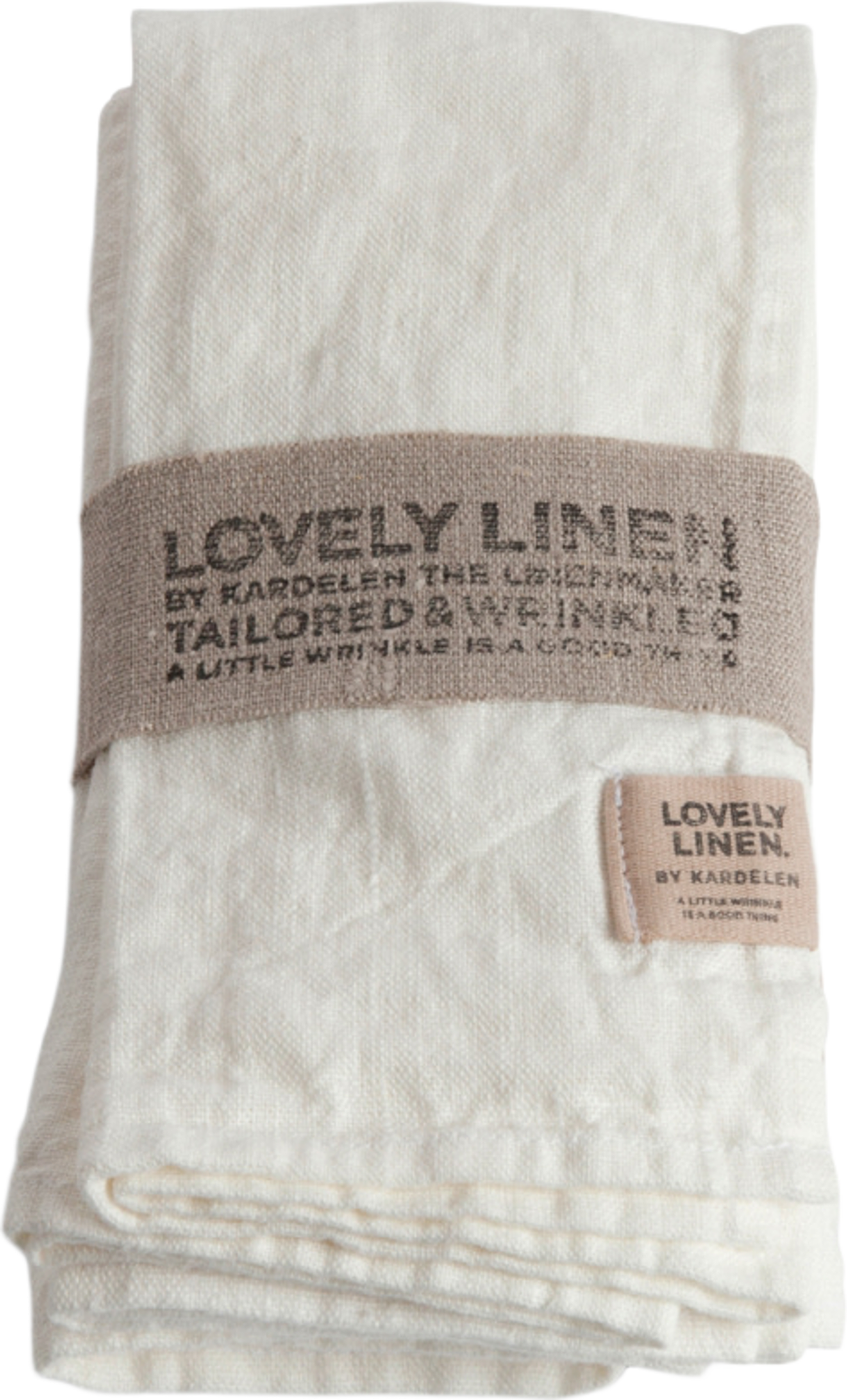 Servetter Lovely - Tvättat Lin, från Lovely Linen, i färgen off-white. Klicka för att öppna bilden i stort format