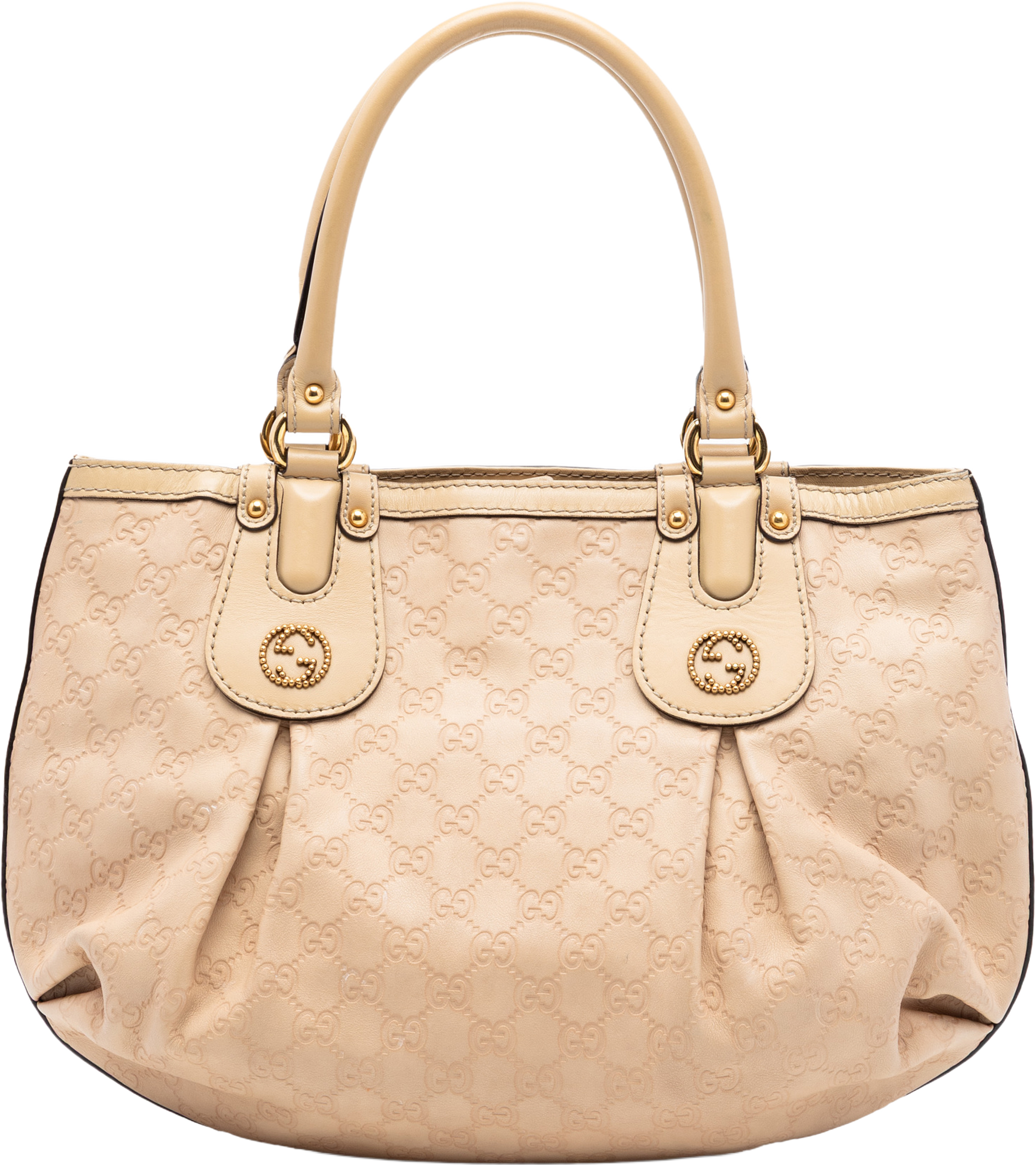 Gucci Guccissima Scarlett Tote, från Luxclusif, i färgen beige. Klicka för att öppna bilden i stort format