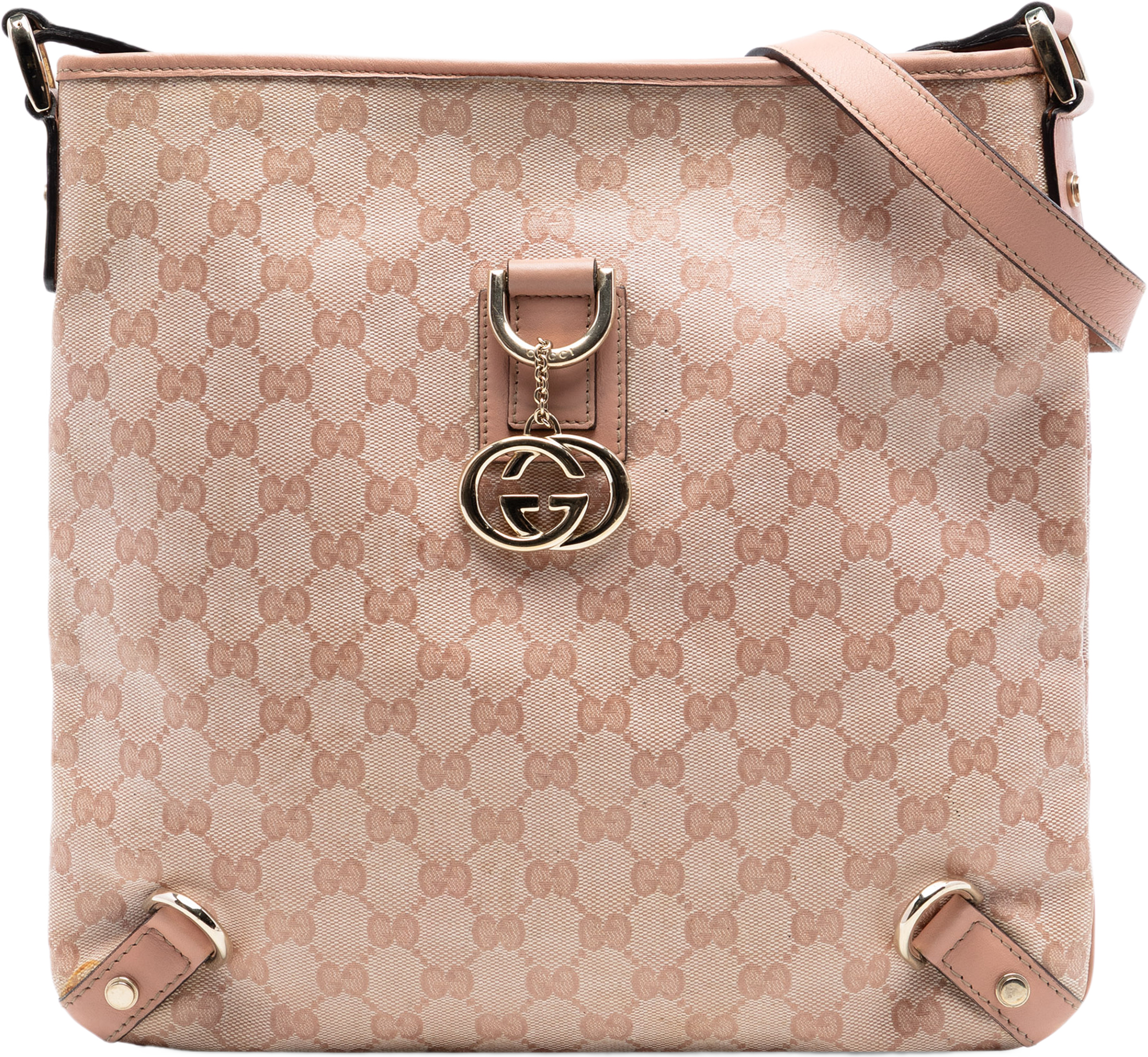 Gucci Gg Crystal Abbey D Ring Crossbody, från Luxclusif, i färgen light pink. Klicka för att öppna bilden i stort format