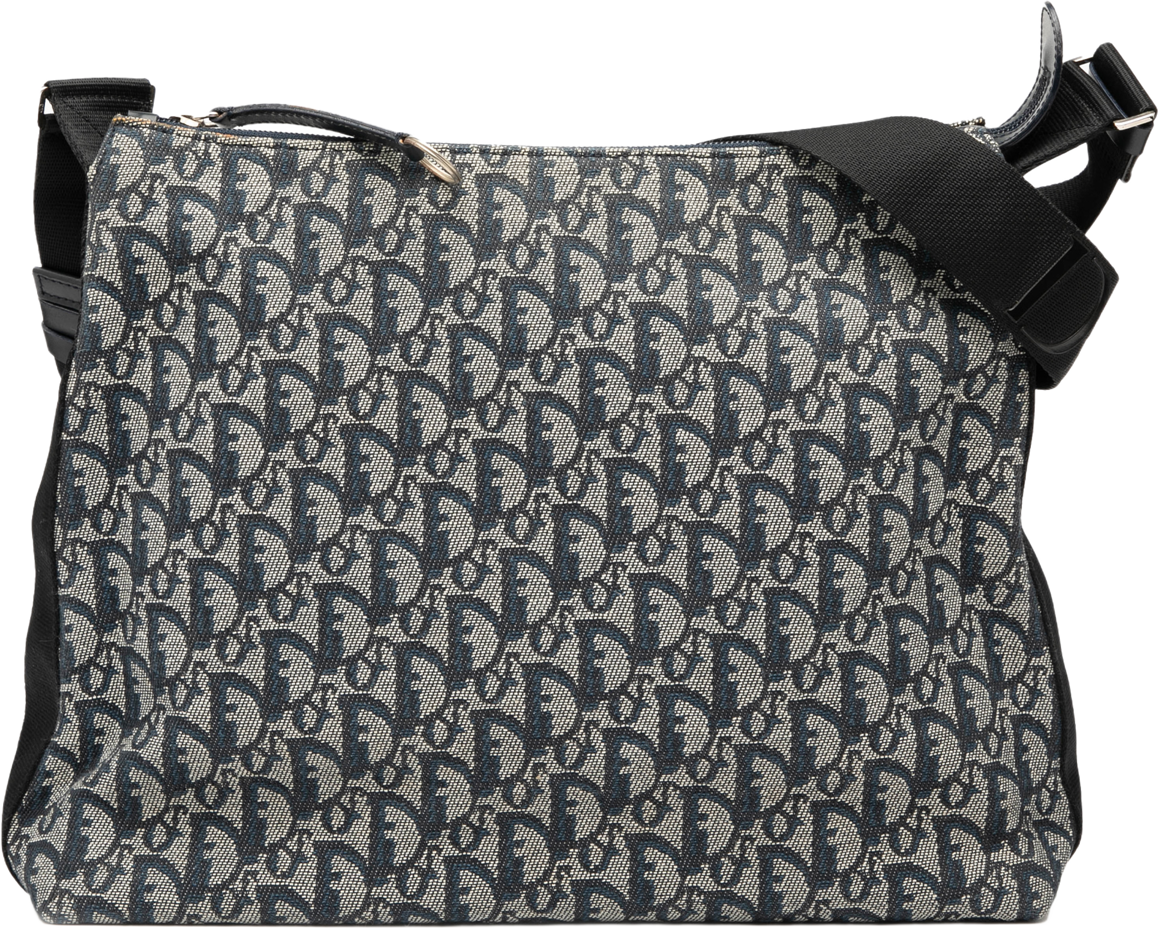 Dior Diorissimo Trotter Canvas Crossbody, från Luxclusif, i färgen navy. Klicka för att öppna bilden i stort format