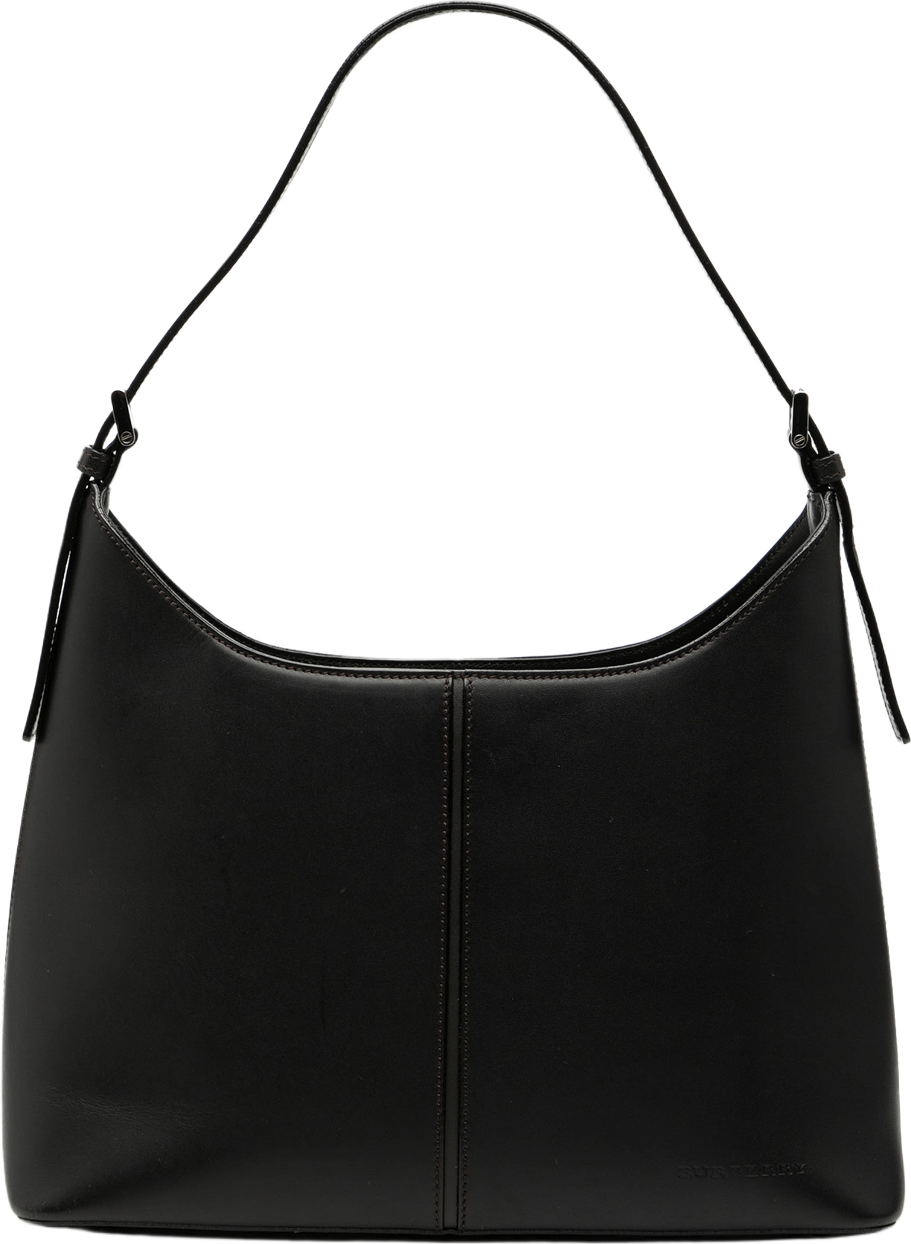 Burberry Leather Shoulder Bag, från Luxclusif, i färgen black. Klicka för att öppna bilden i stort format