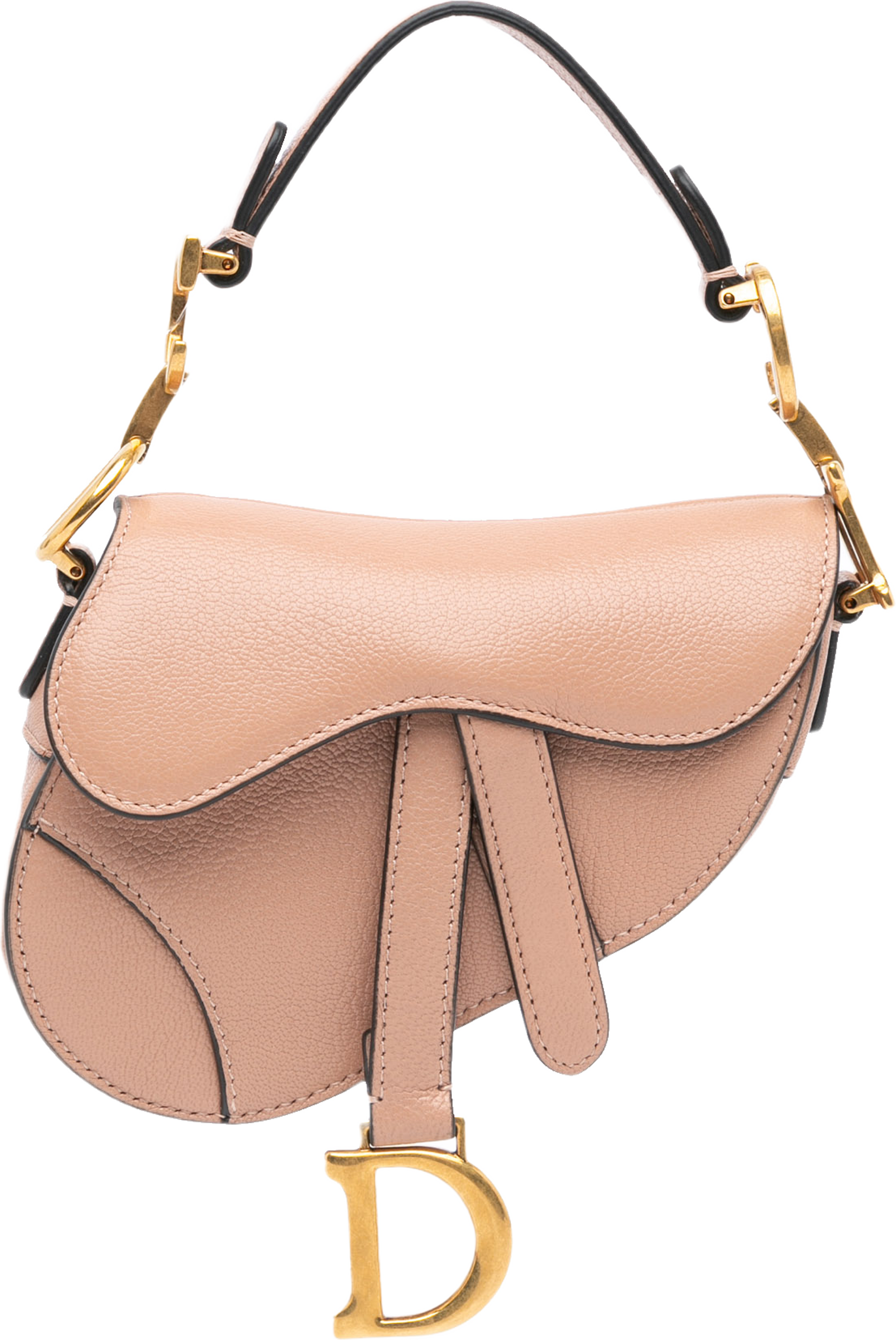 Dior Micro Goatskin Saddle, från Luxclusif, i färgen nude. Klicka för att öppna bilden i stort format