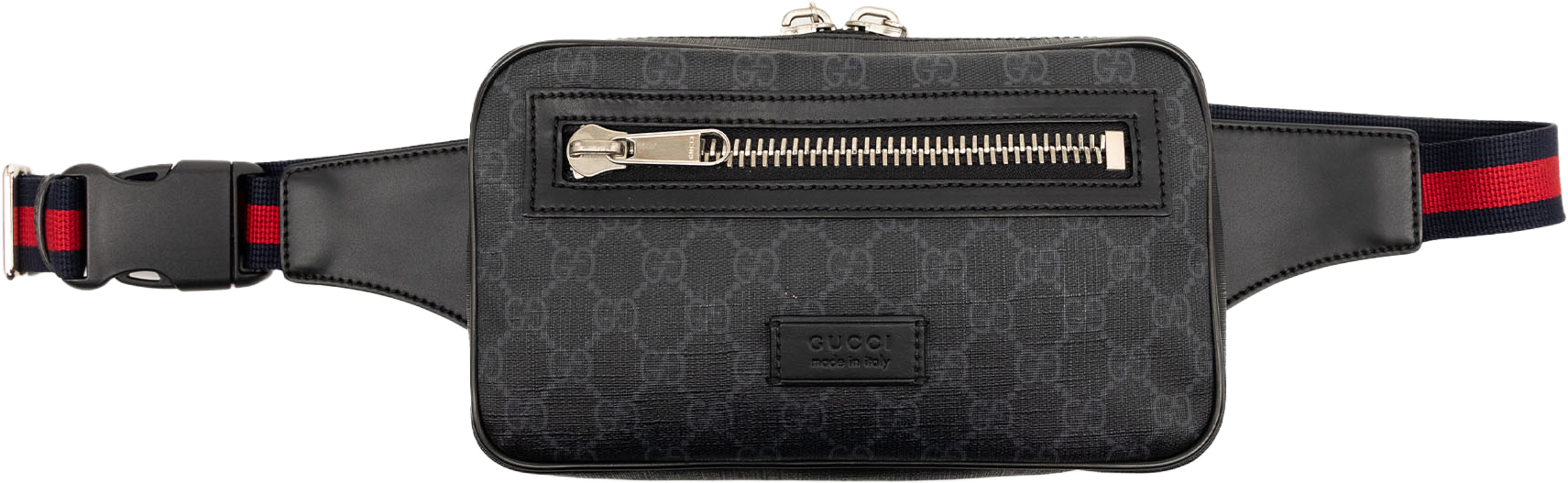Gucci Gg Supreme Web Belt Bag, från Luxclusif, i färgen black. Klicka för att öppna bilden i stort format