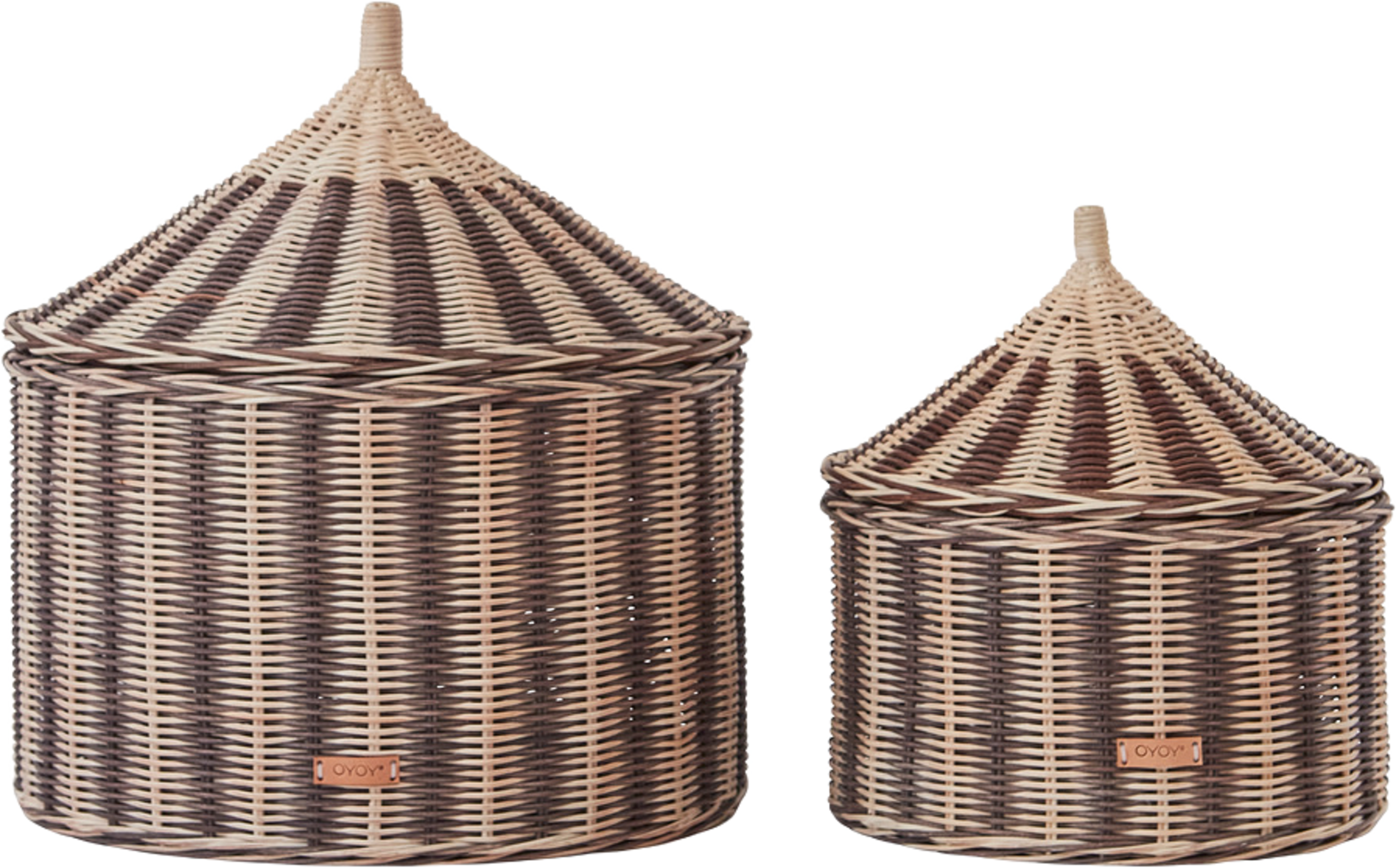 Circus Basket - Set Of 2, från OYOY Mini, i färgen nutmeg. Klicka för att öppna bilden i stort format
