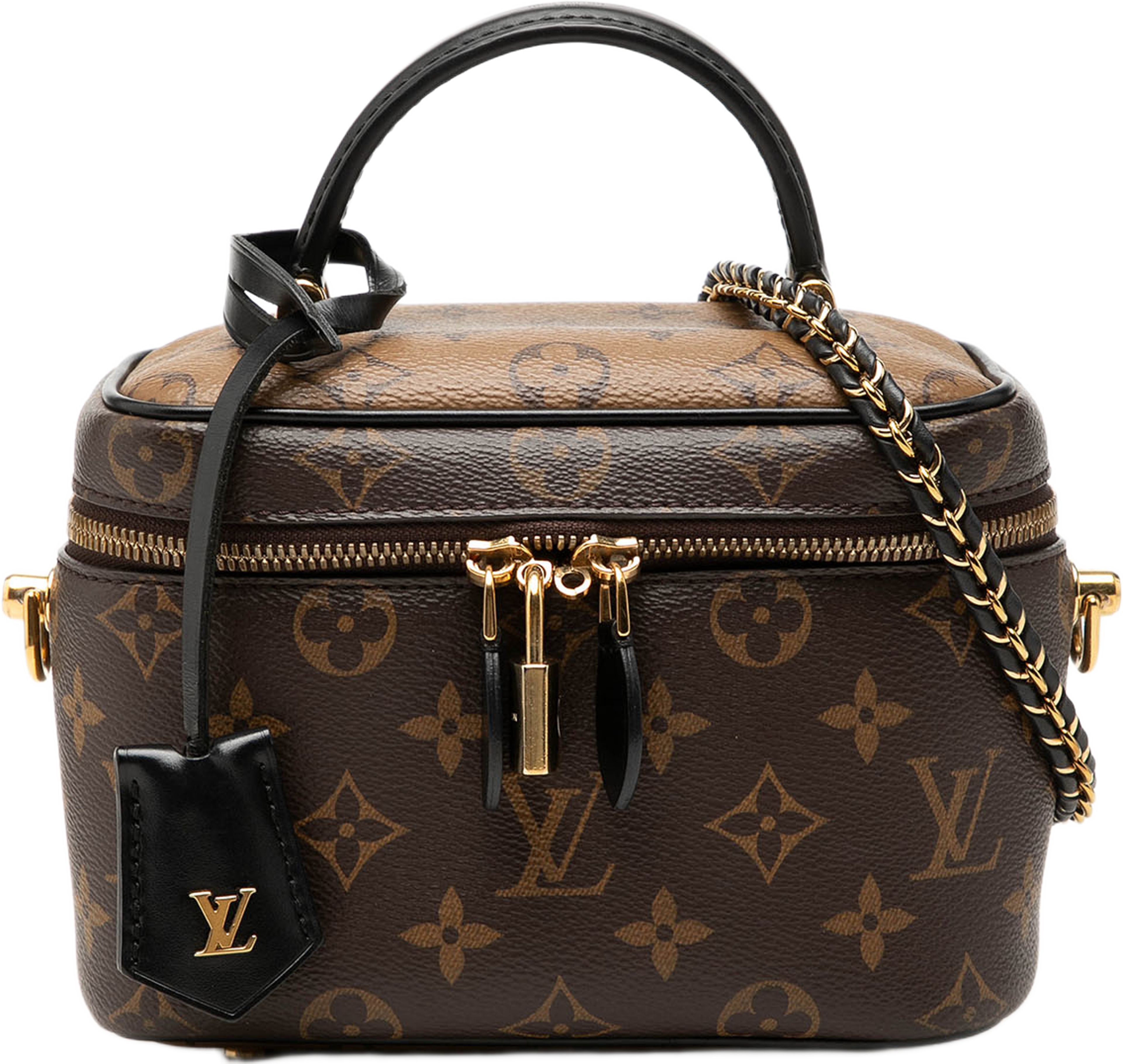 Louis Vuitton Monogram Reverse Vanity Pm, från Luxclusif, i färgen brun. Klicka för att öppna bilden i stort format
