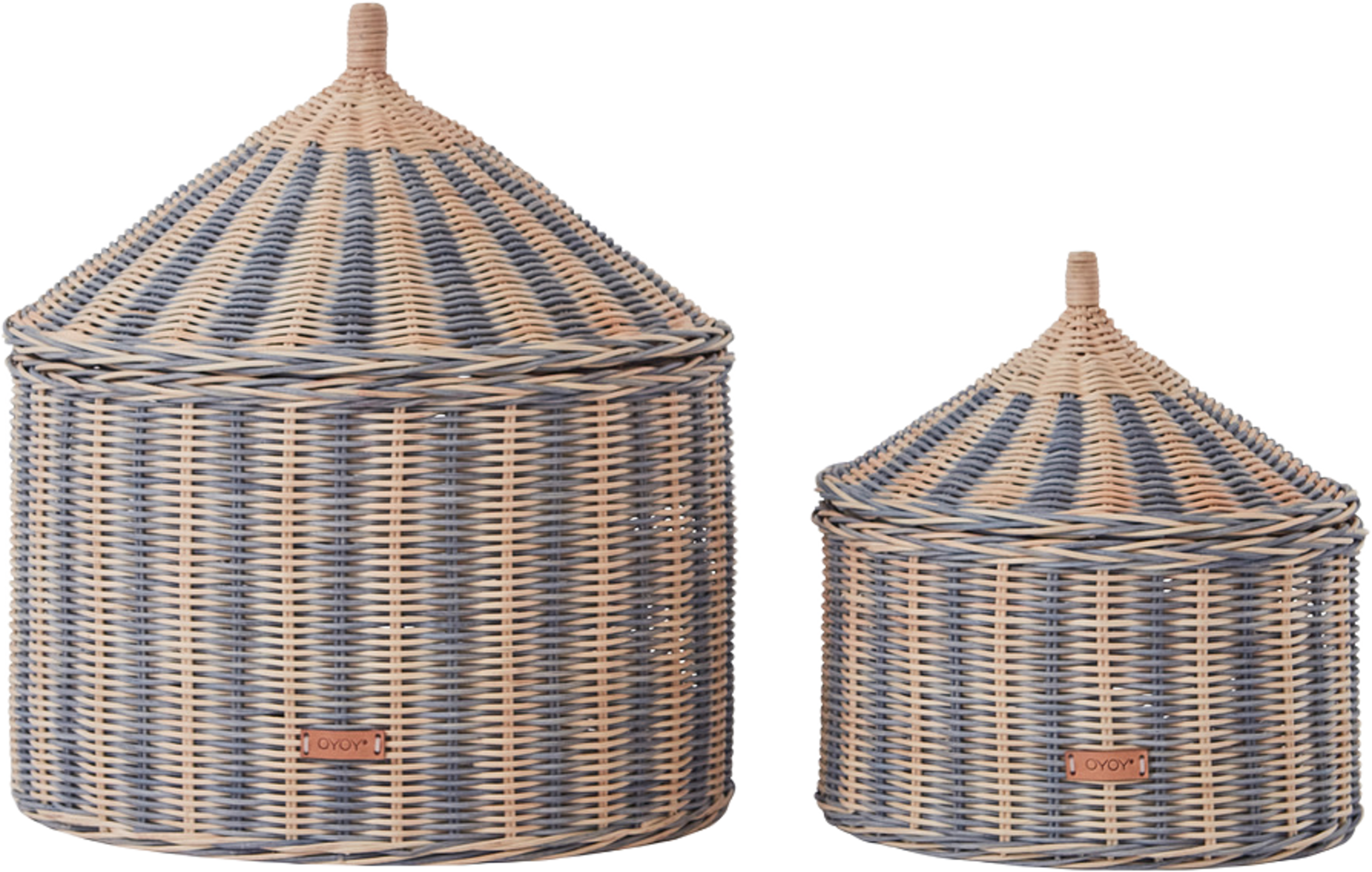 Circus Basket - Set Of 2, från OYOY Mini, i färgen blue. Klicka för att öppna bilden i stort format