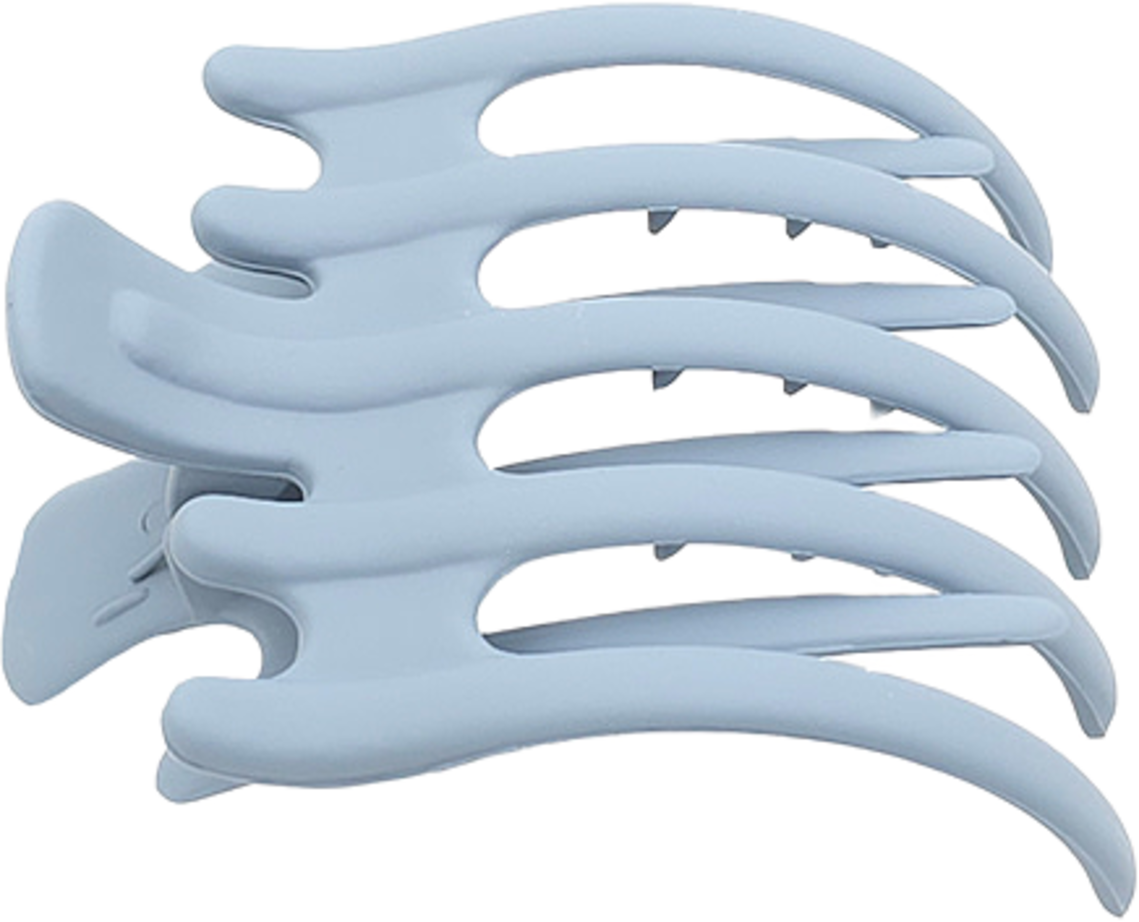 Hårkam I Matt Finish 9,5x6,5cm, från Complement, i färgen blue. Klicka för att öppna bilden i stort format