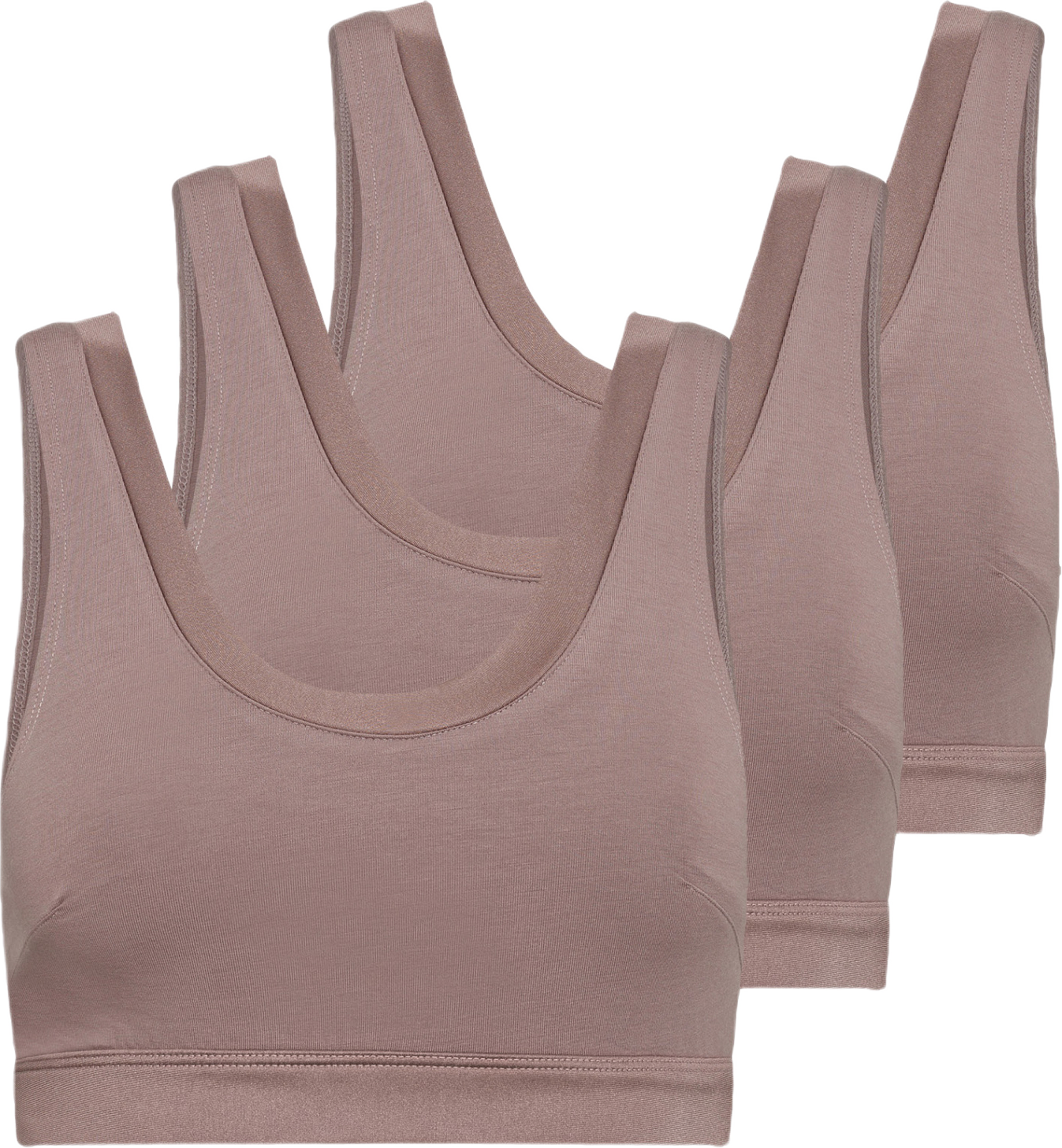 Ekologisk Bambuviskos, 3-pack Bh Top, Svart