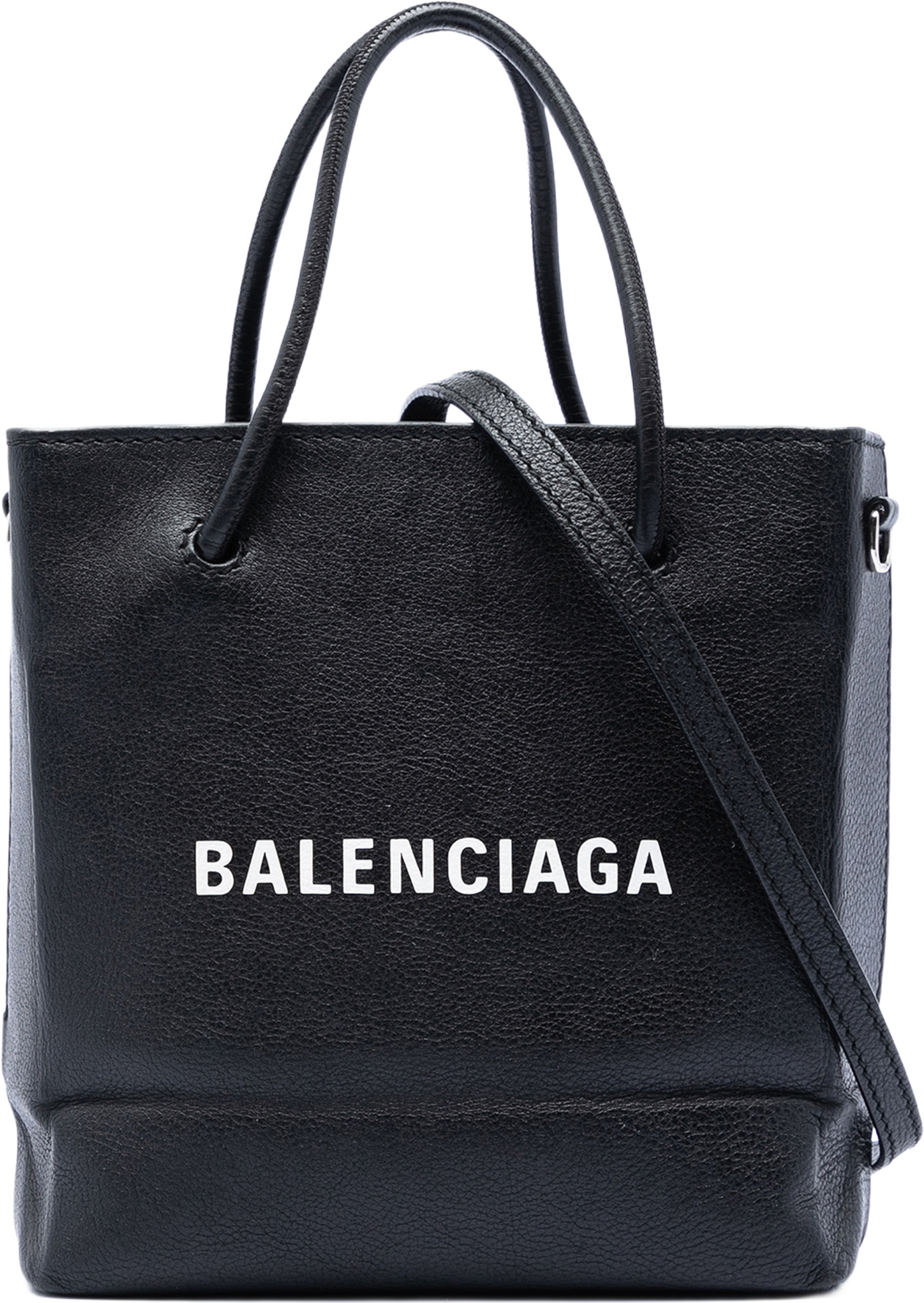 Balenciaga Xxs Leather Shopping Tote, från Luxclusif, i färgen black. Klicka för att öppna bilden i stort format