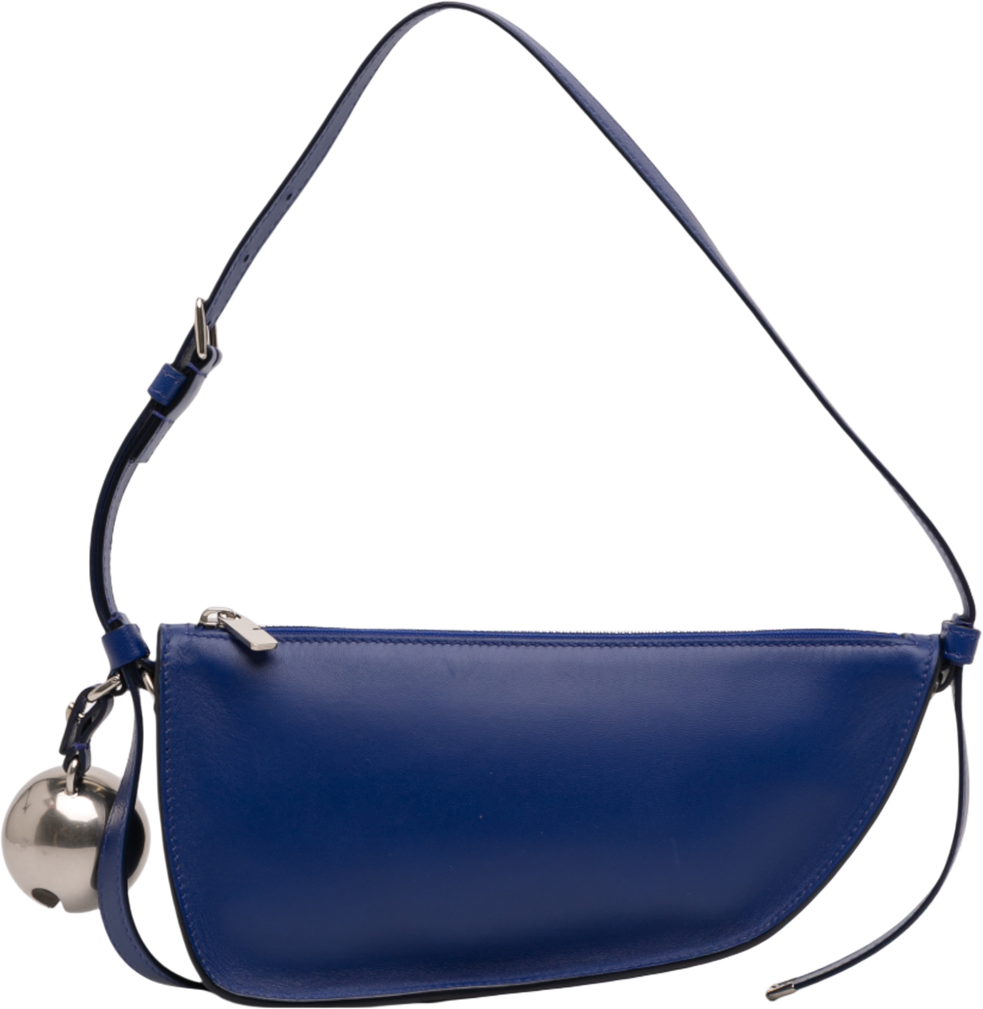 Burberry Mini Lambskin Shield Shoulder Bag, från Luxclusif, i färgen dark blue. Klicka för att öppna bilden i stort format