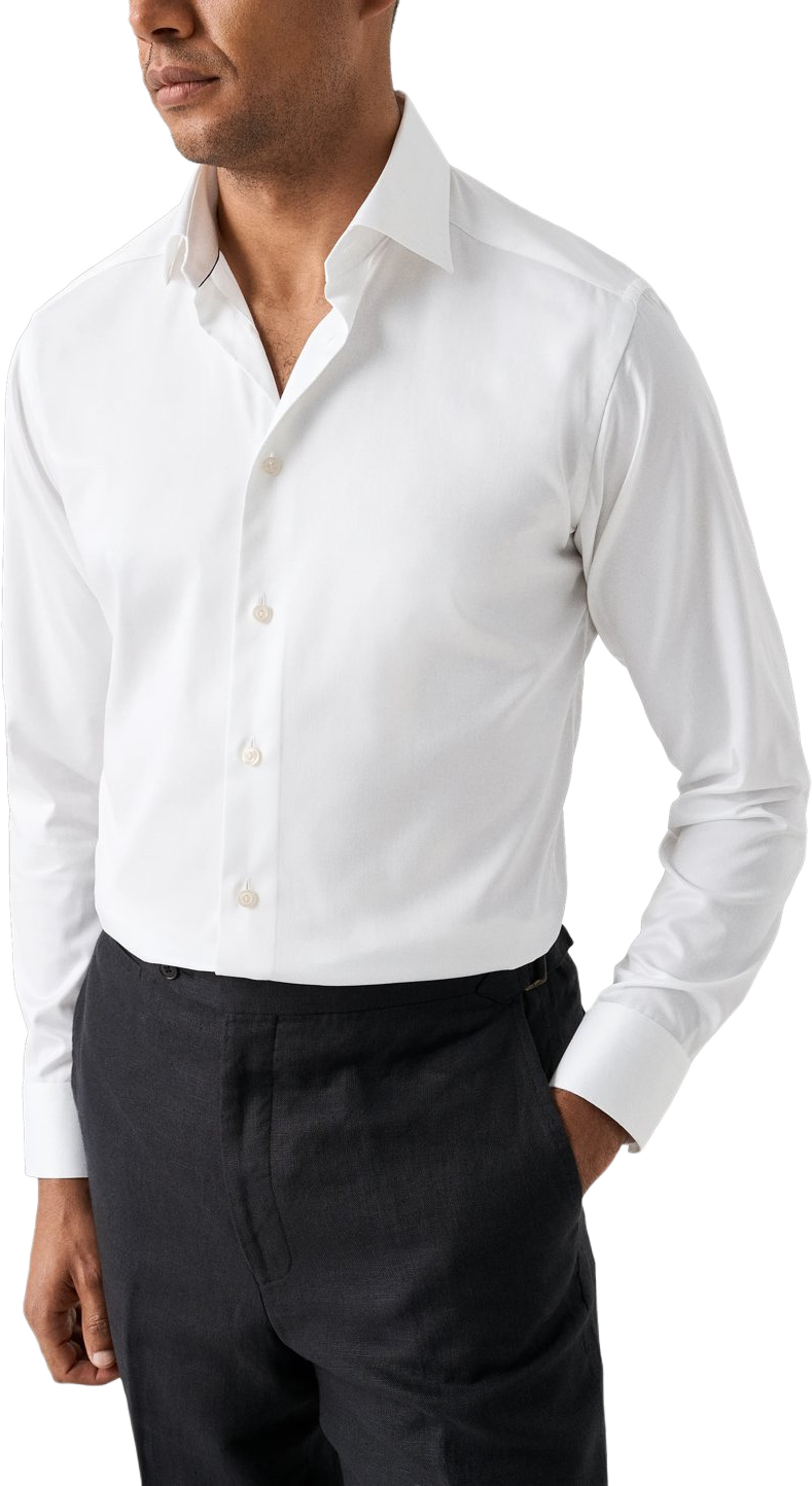 Bomull Tencel™ Lyocell-skjorta Slim Fit