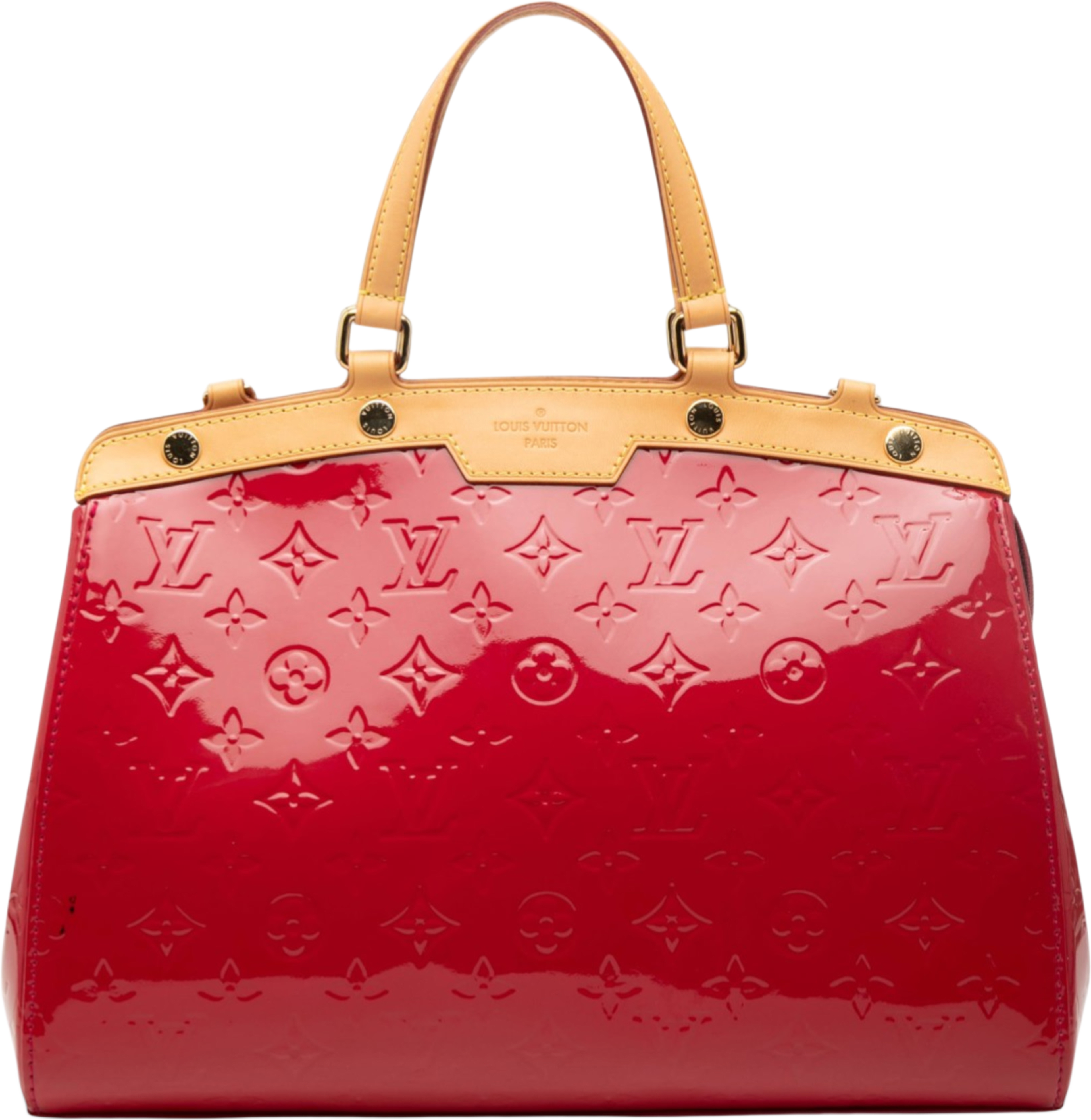 Louis Vuitton Monogram Vernis Brea Mm, från Luxclusif, i färgen red. Klicka för att öppna bilden i stort format