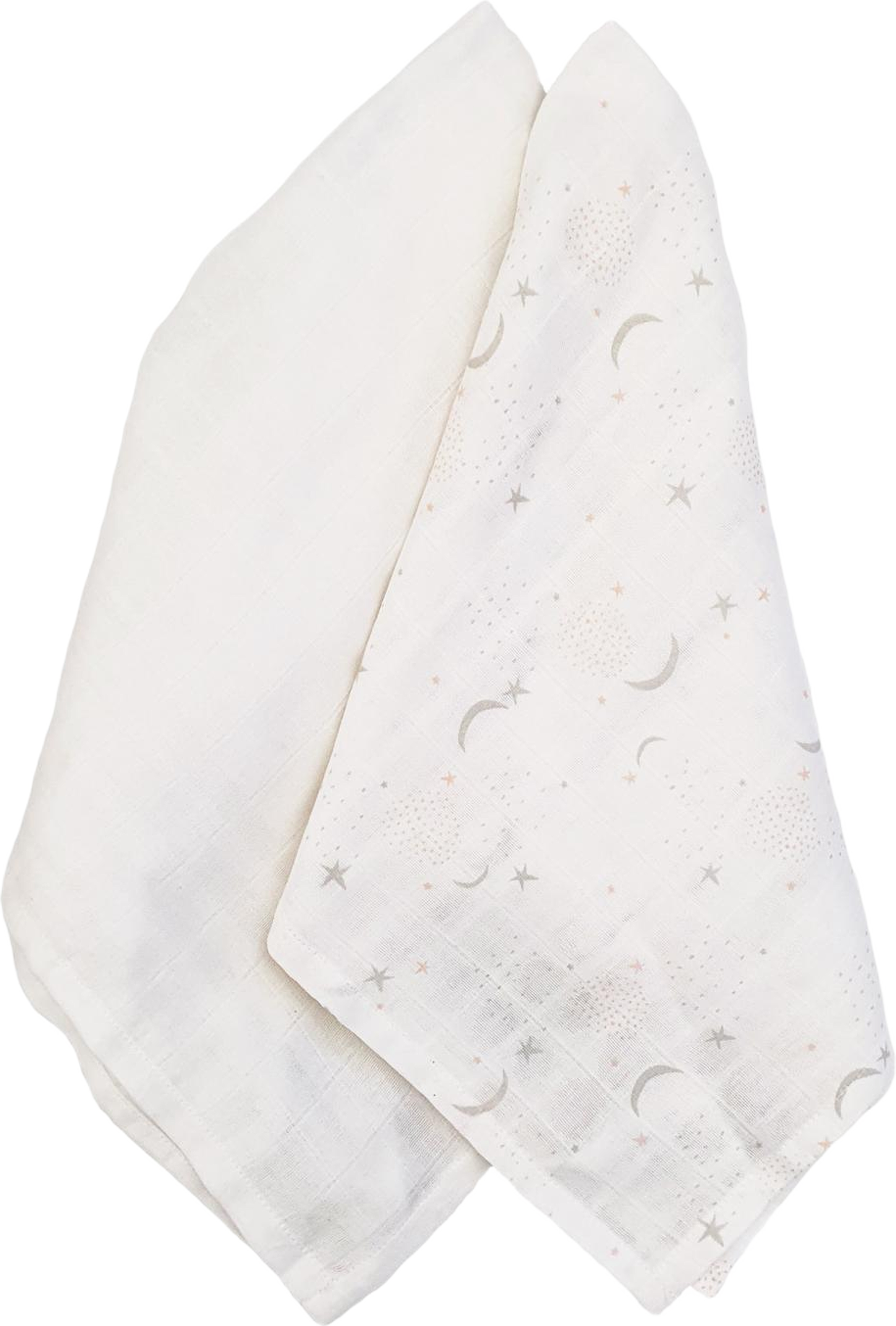 Muslin 2-pack Star-Moon GOTS