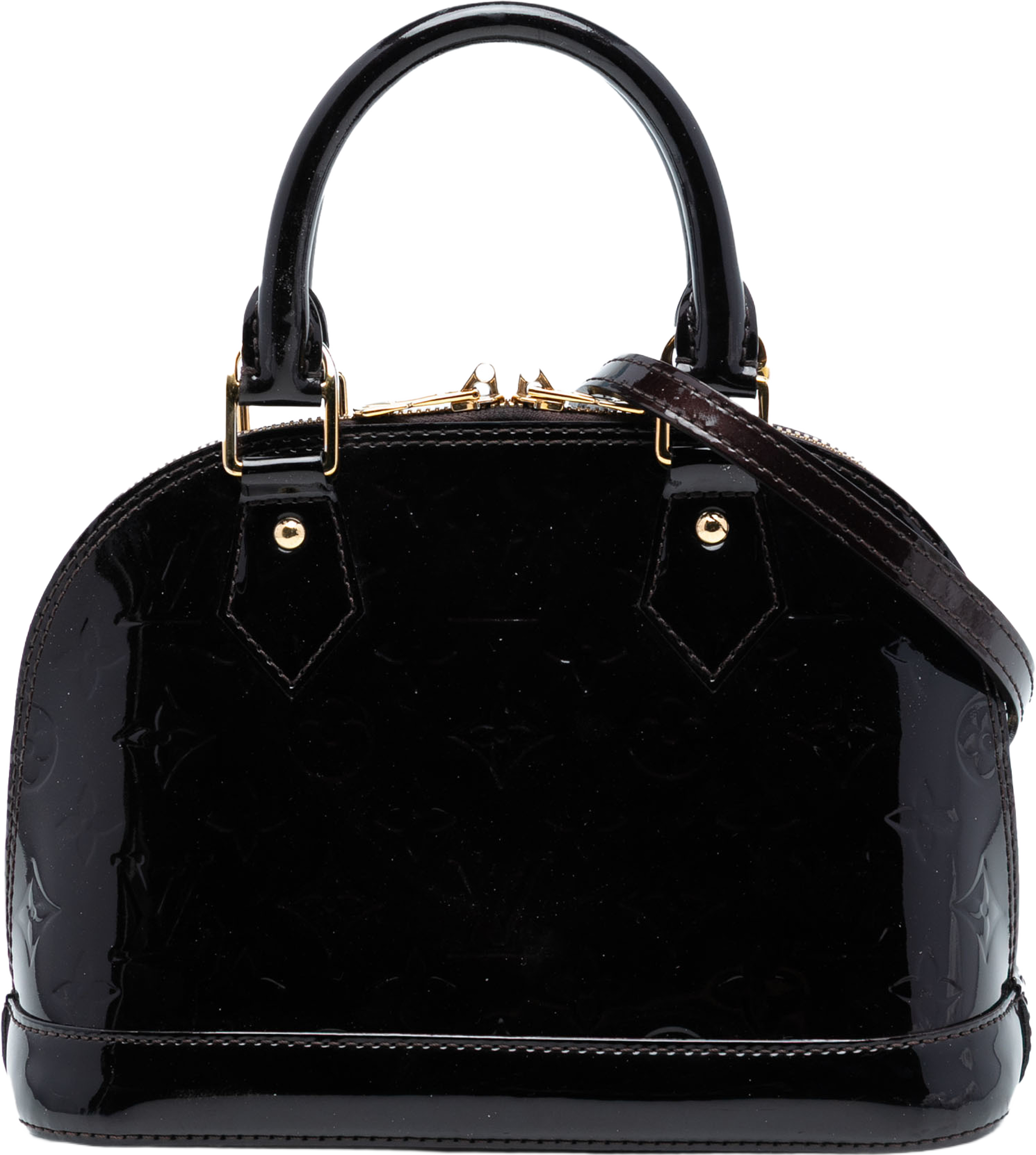 Louis Vuitton Monogram Vernis Alma Bb, från Luxclusif, i färgen black. Klicka för att öppna bilden i stort format