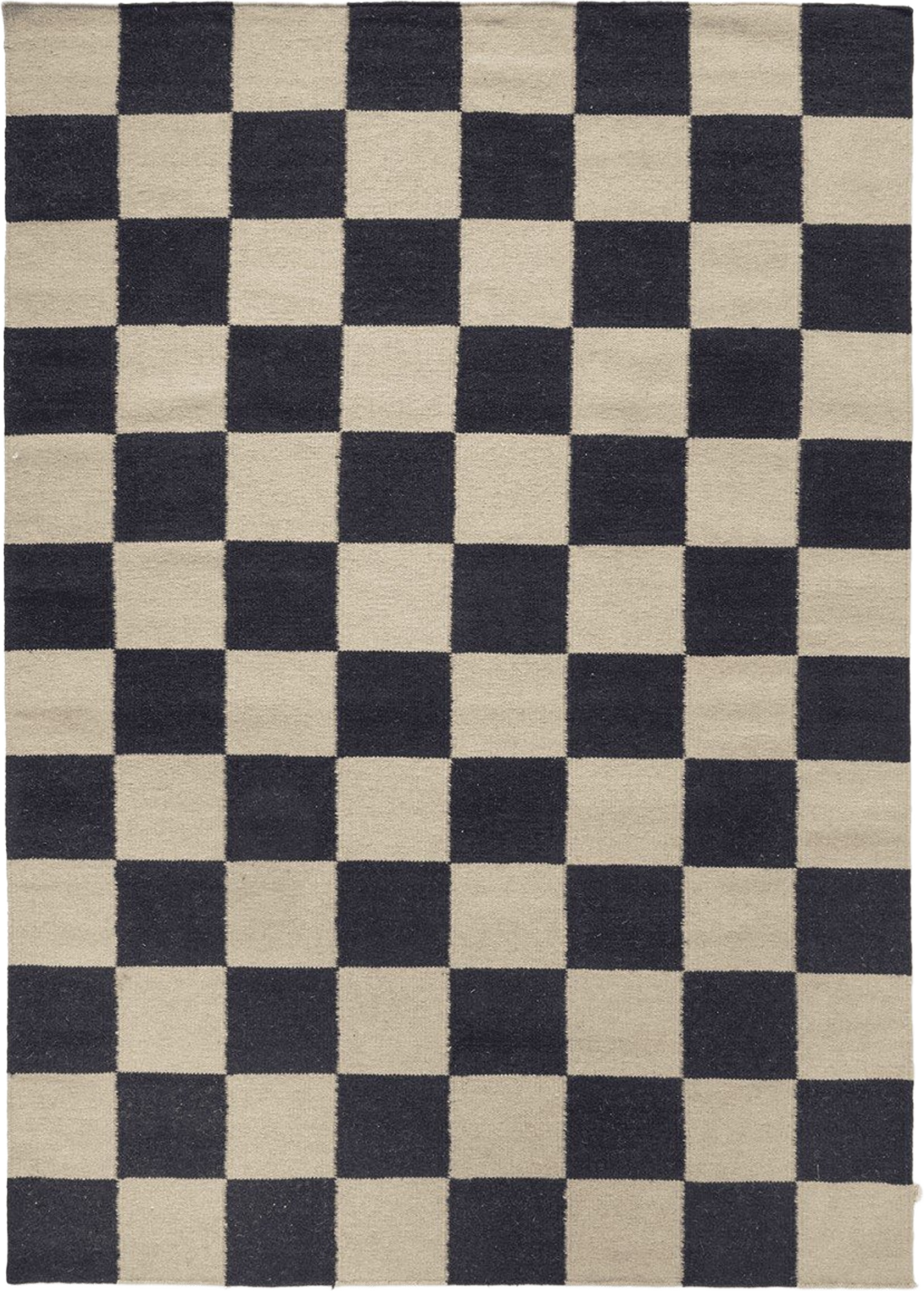 Matta Squares 170x230, från Classic Collection, i färgen svart/natur. Klicka för att öppna bilden i stort format