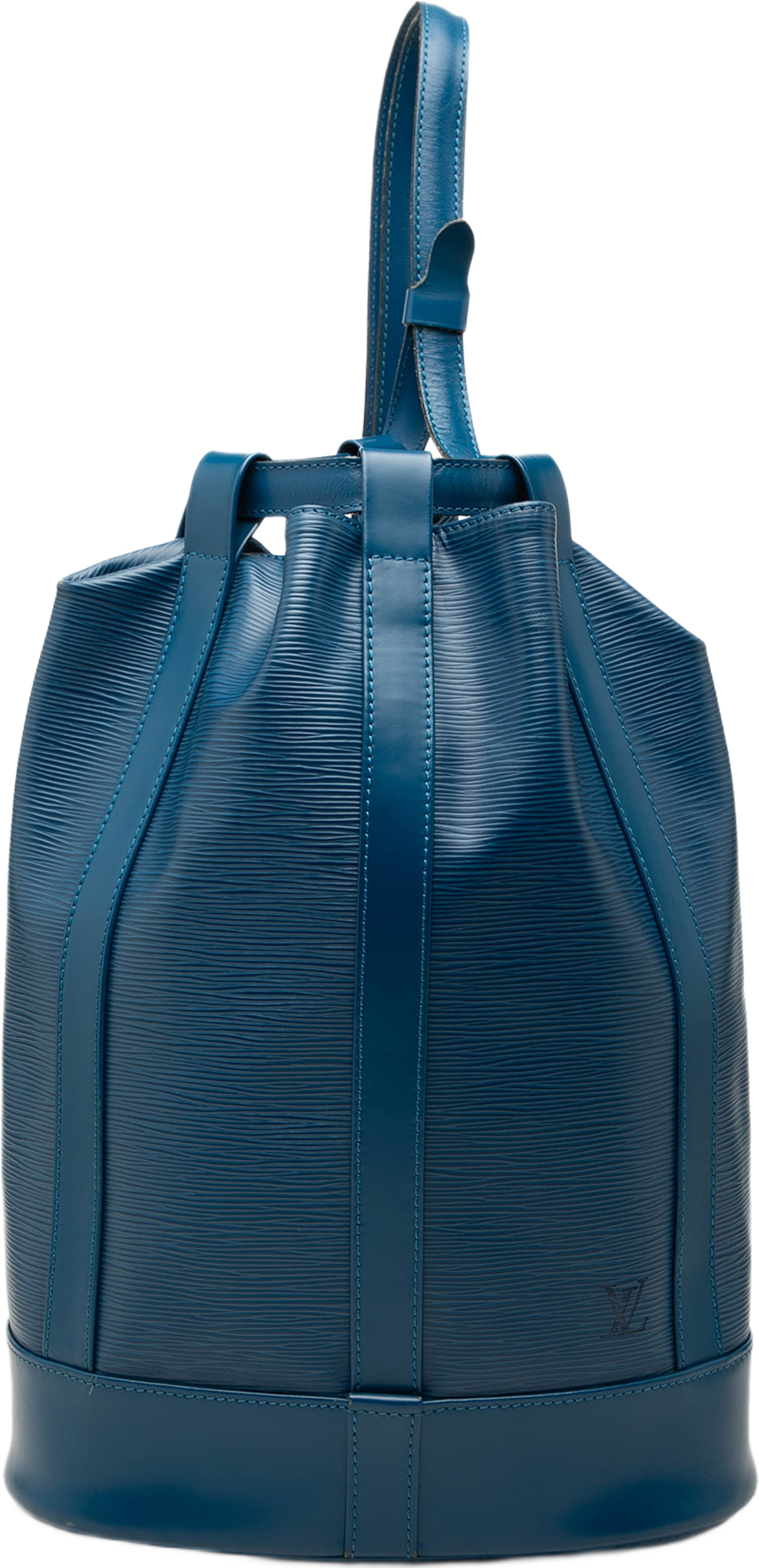 Louis Vuitton Epi Randonnee Pm, från Luxclusif, i färgen blå. Klicka för att öppna bilden i stort format