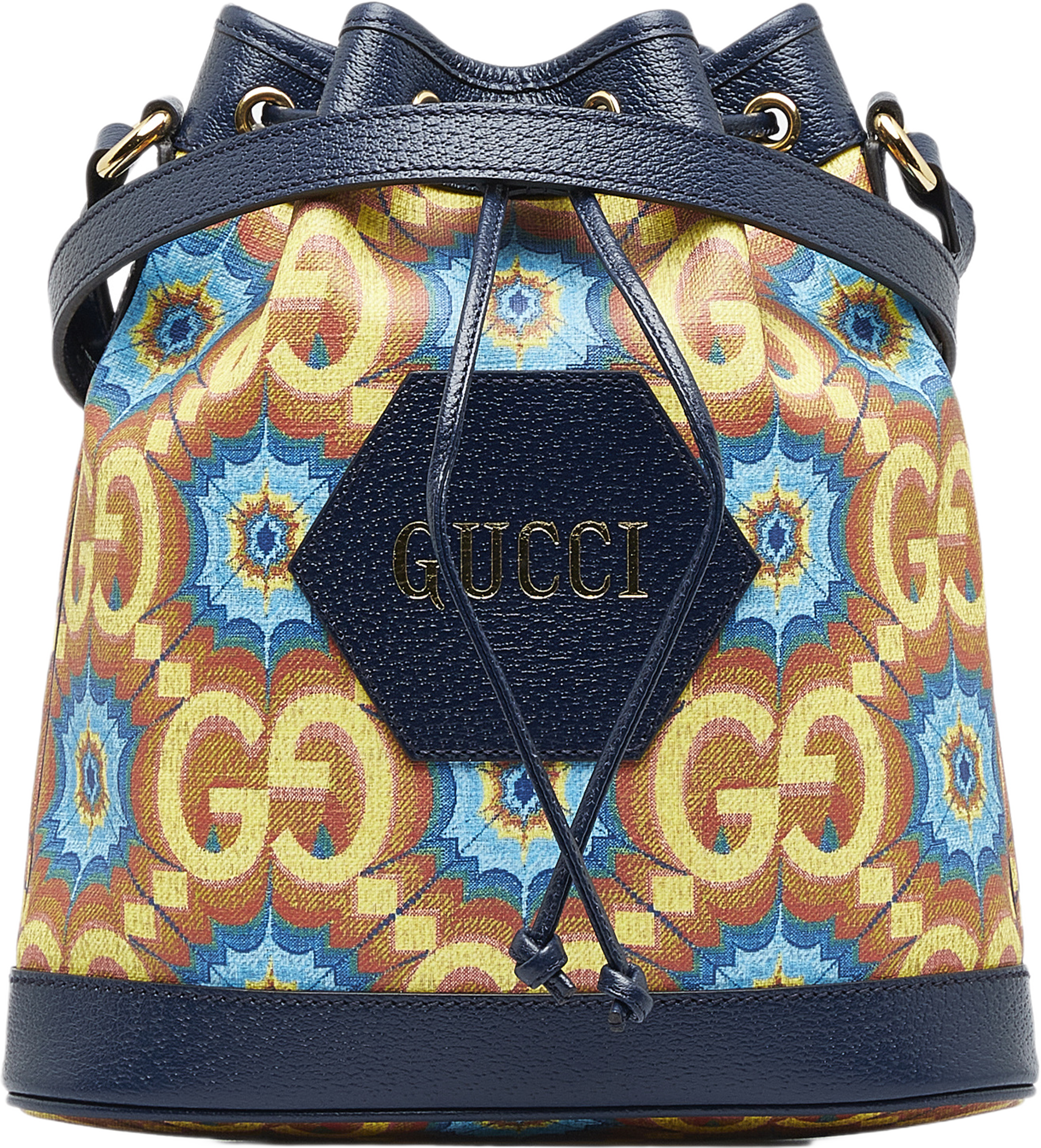 Gucci Gg Supreme Kaleidoscope 100 Bucket Bag