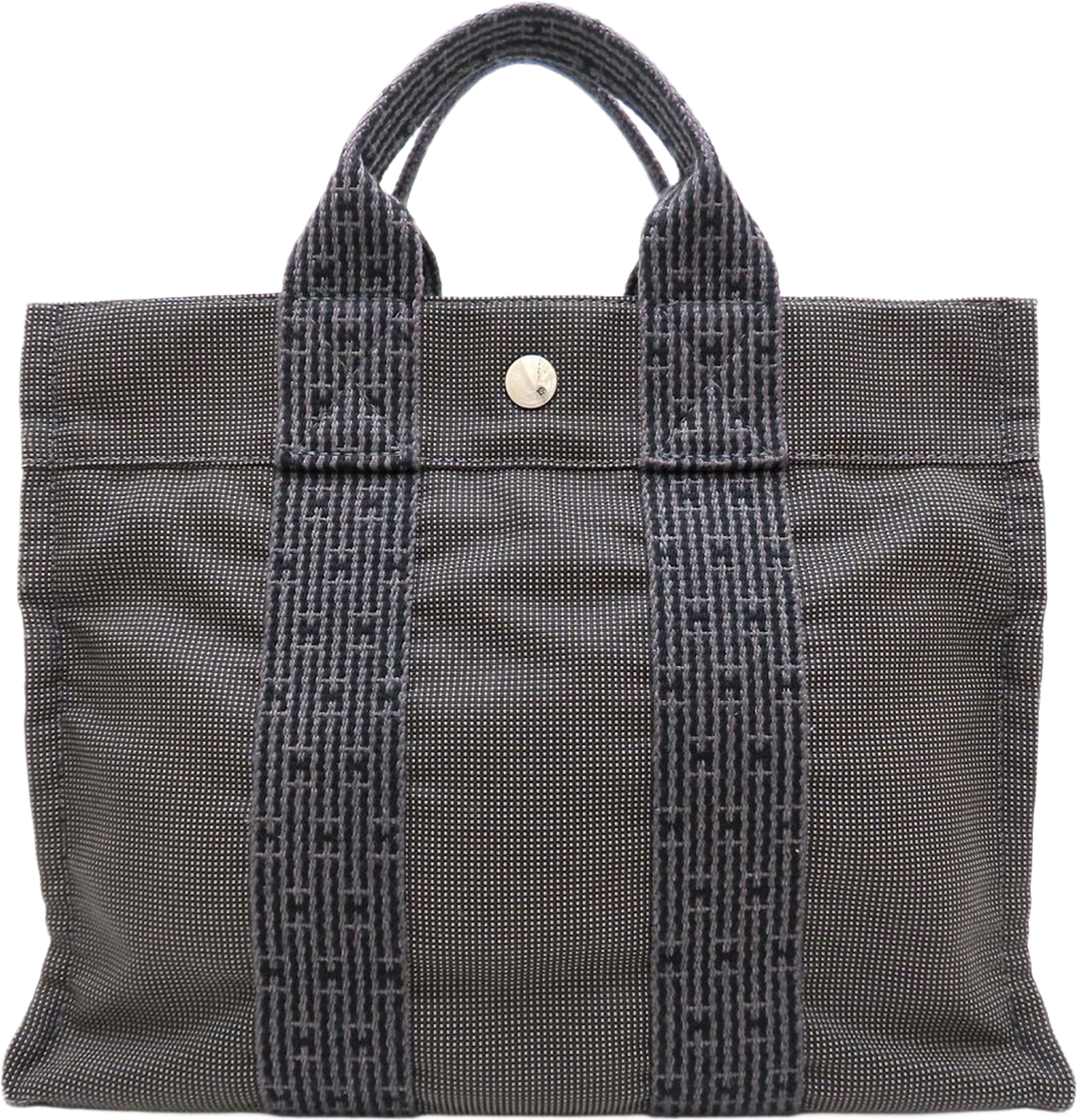 Hermès Canvas Herline Pm, från Luxclusif, i färgen gray. Klicka för att öppna bilden i stort format