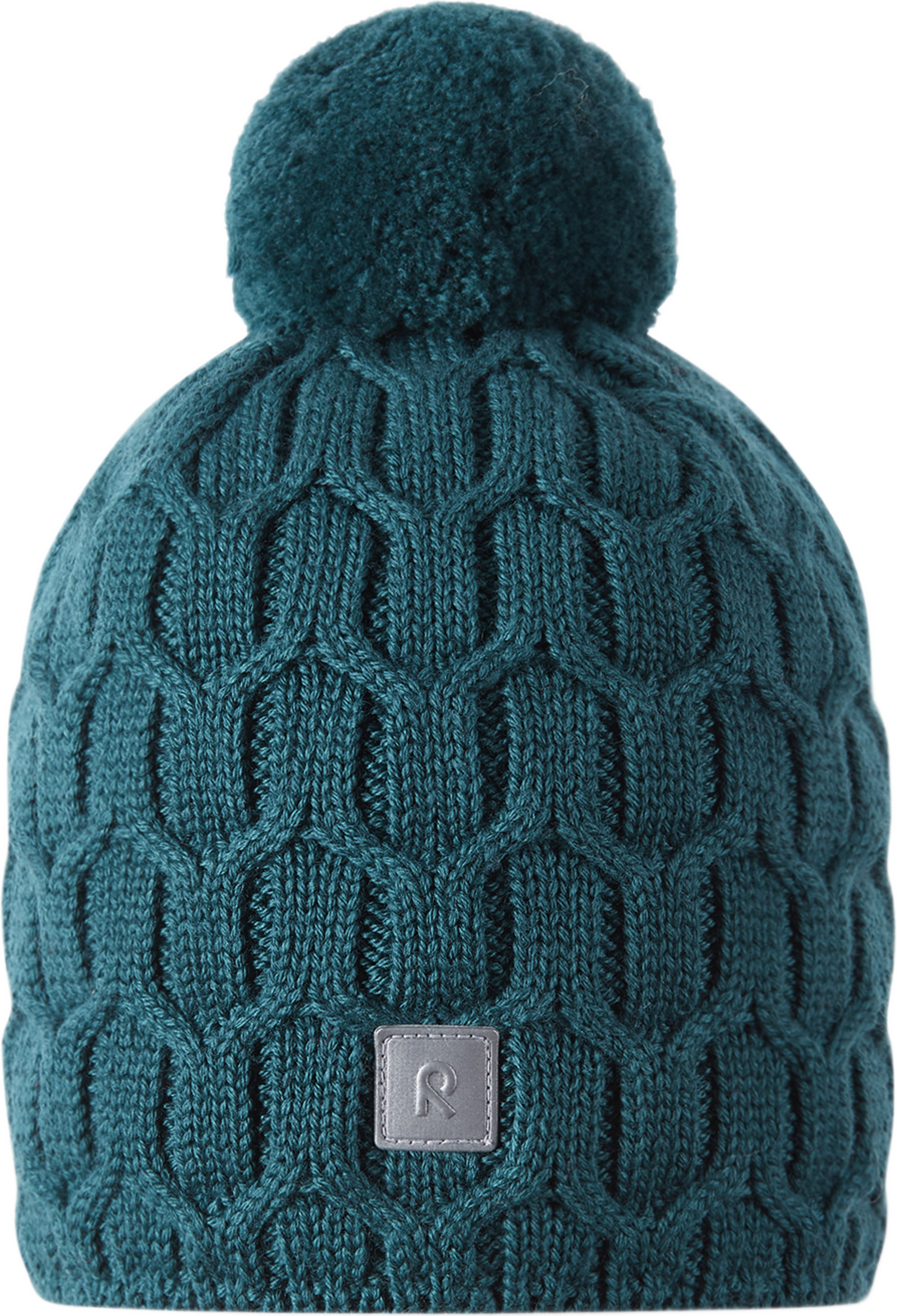 Ullmössa Nyksund, från Reima, i färgen dark teal. Klicka för att öppna bilden i stort format