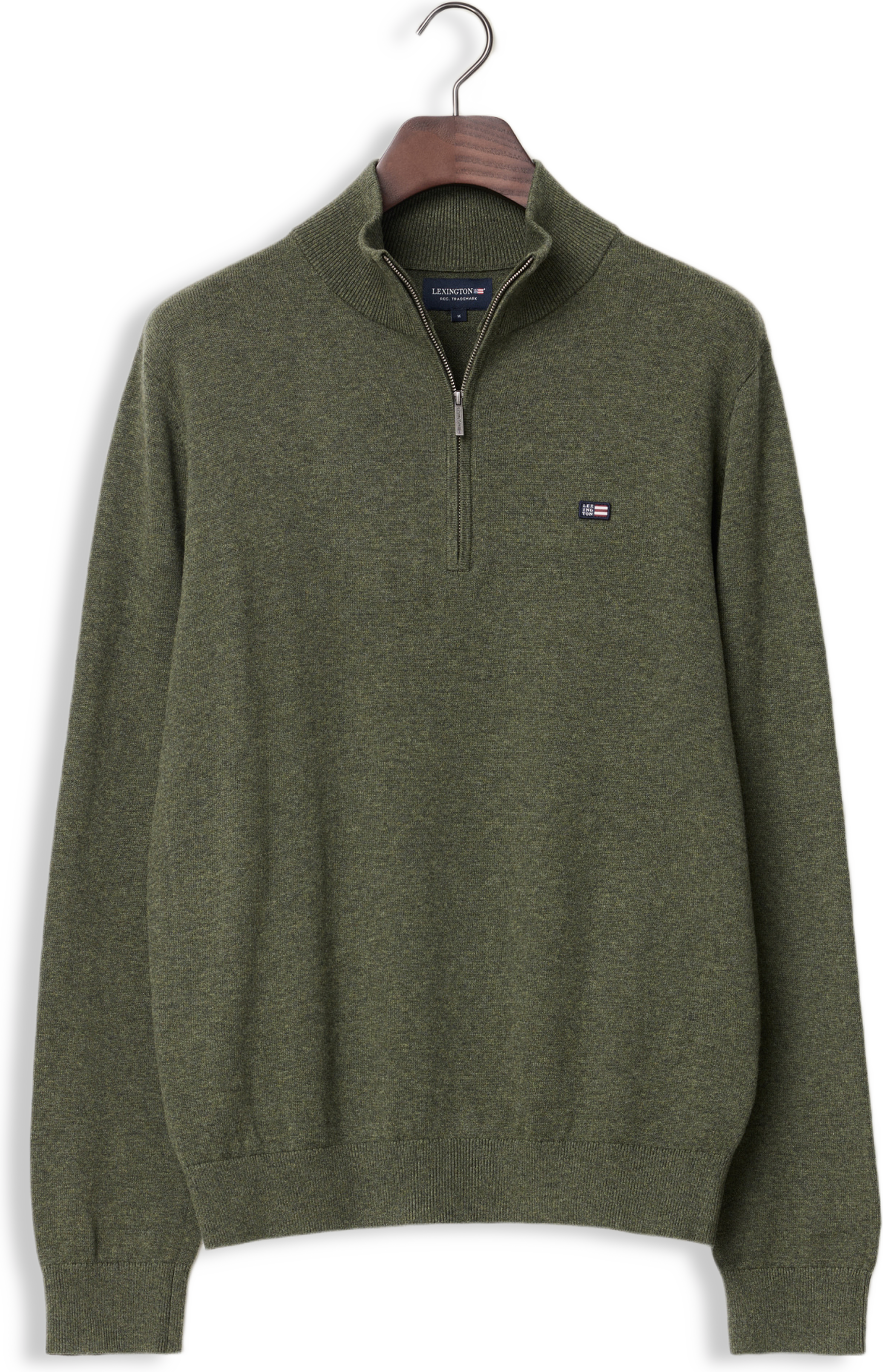 Clay Cotton Half-zip Sweater