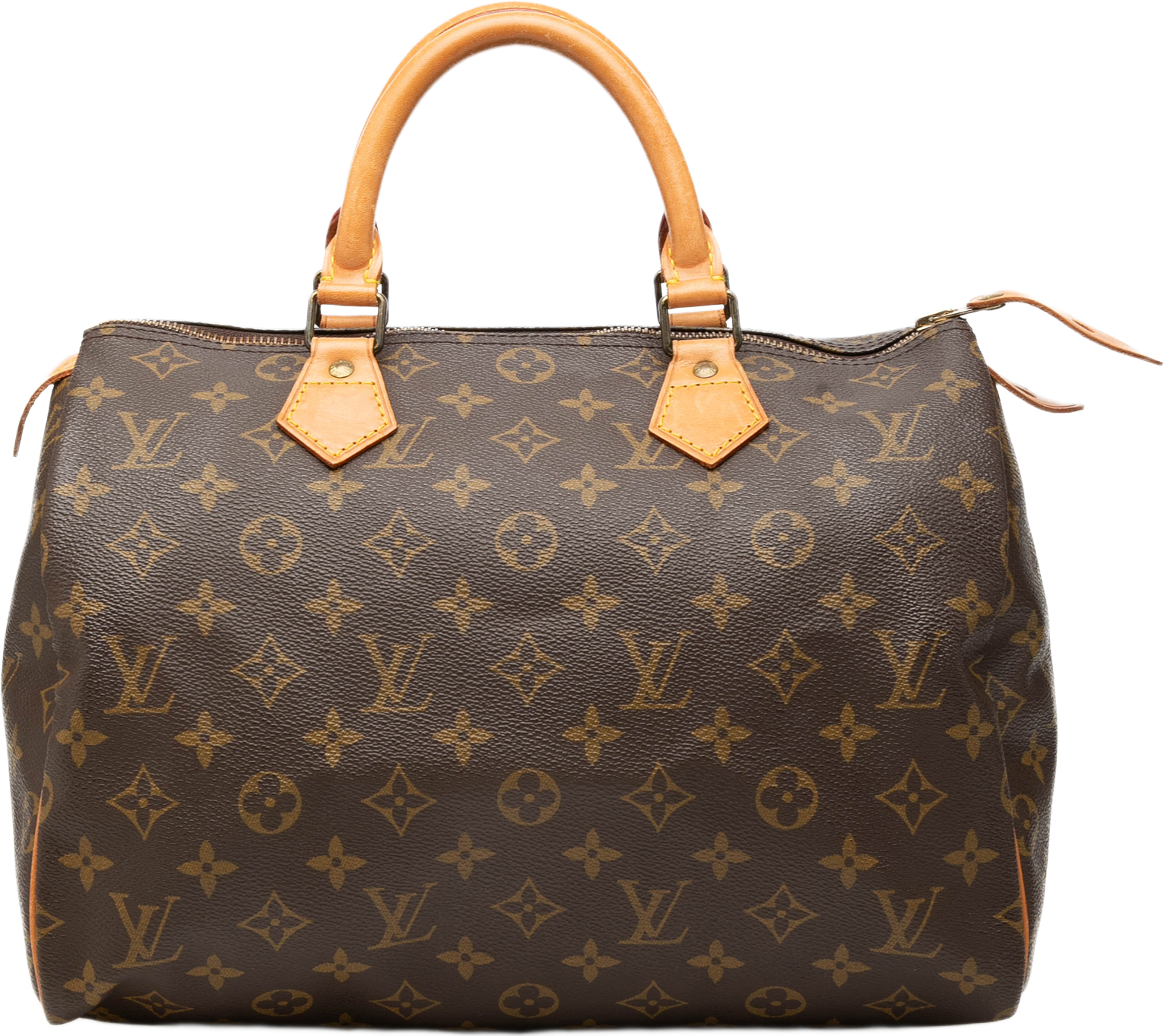 Louis Vuitton Monogram Speedy 30, från Luxclusif, i färgen brun. Klicka för att öppna bilden i stort format