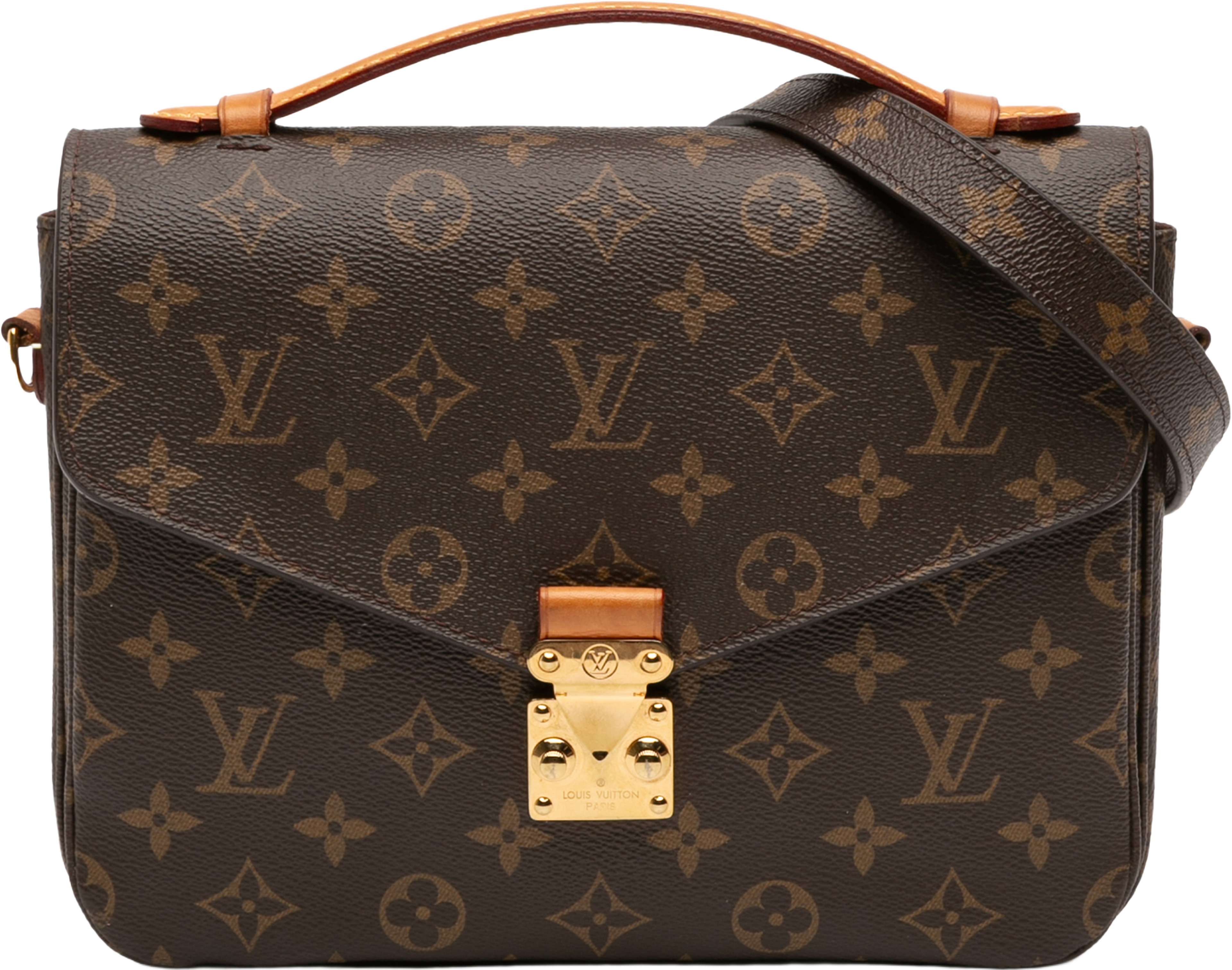 Louis Vuitton Monogram Pochette Metis, från Luxclusif, i färgen brown. Klicka för att öppna bilden i stort format