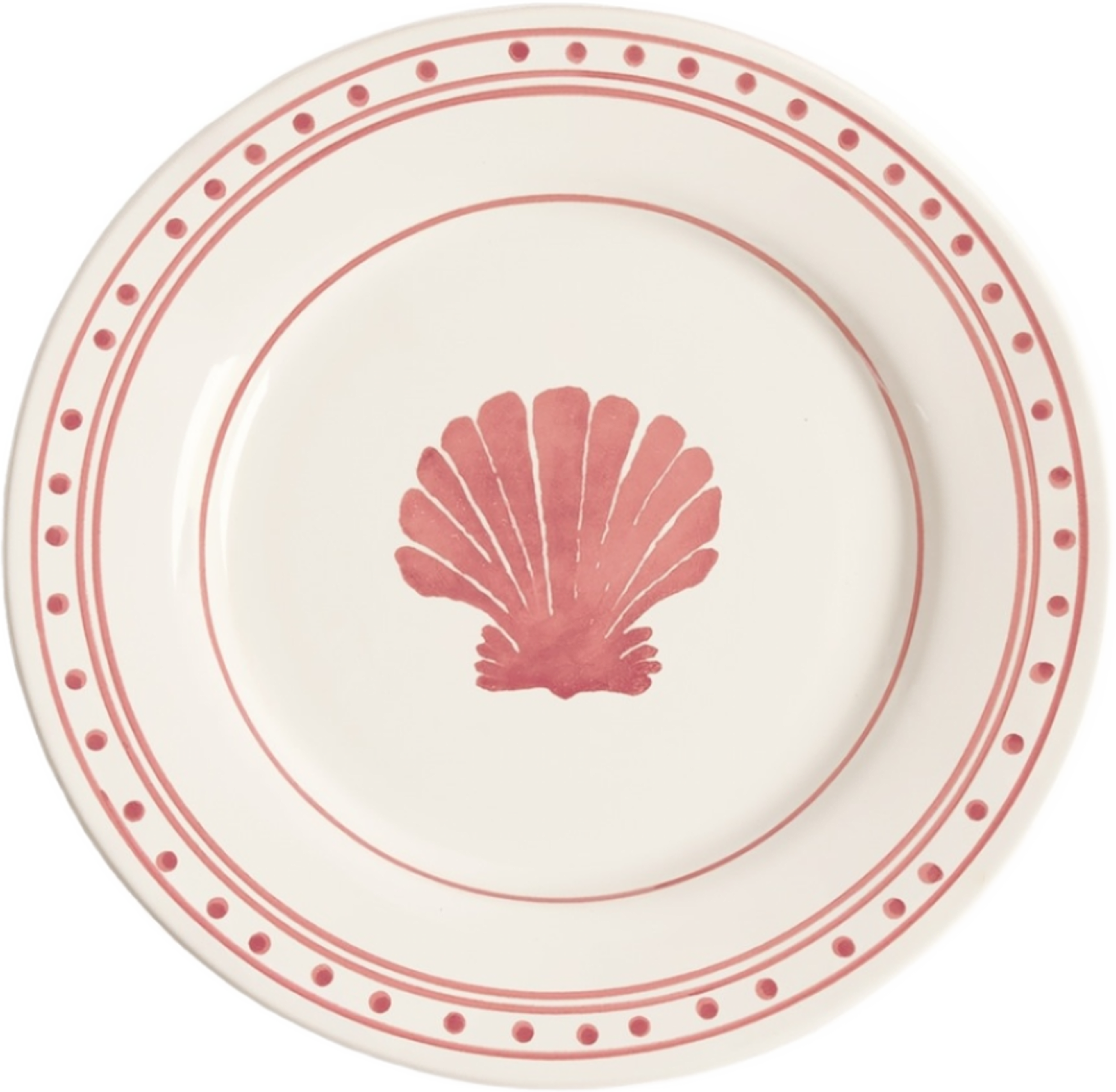 Shell Assiett - 22 Cm, från Pick A Poppy, i färgen dark pink. Klicka för att öppna bilden i stort format