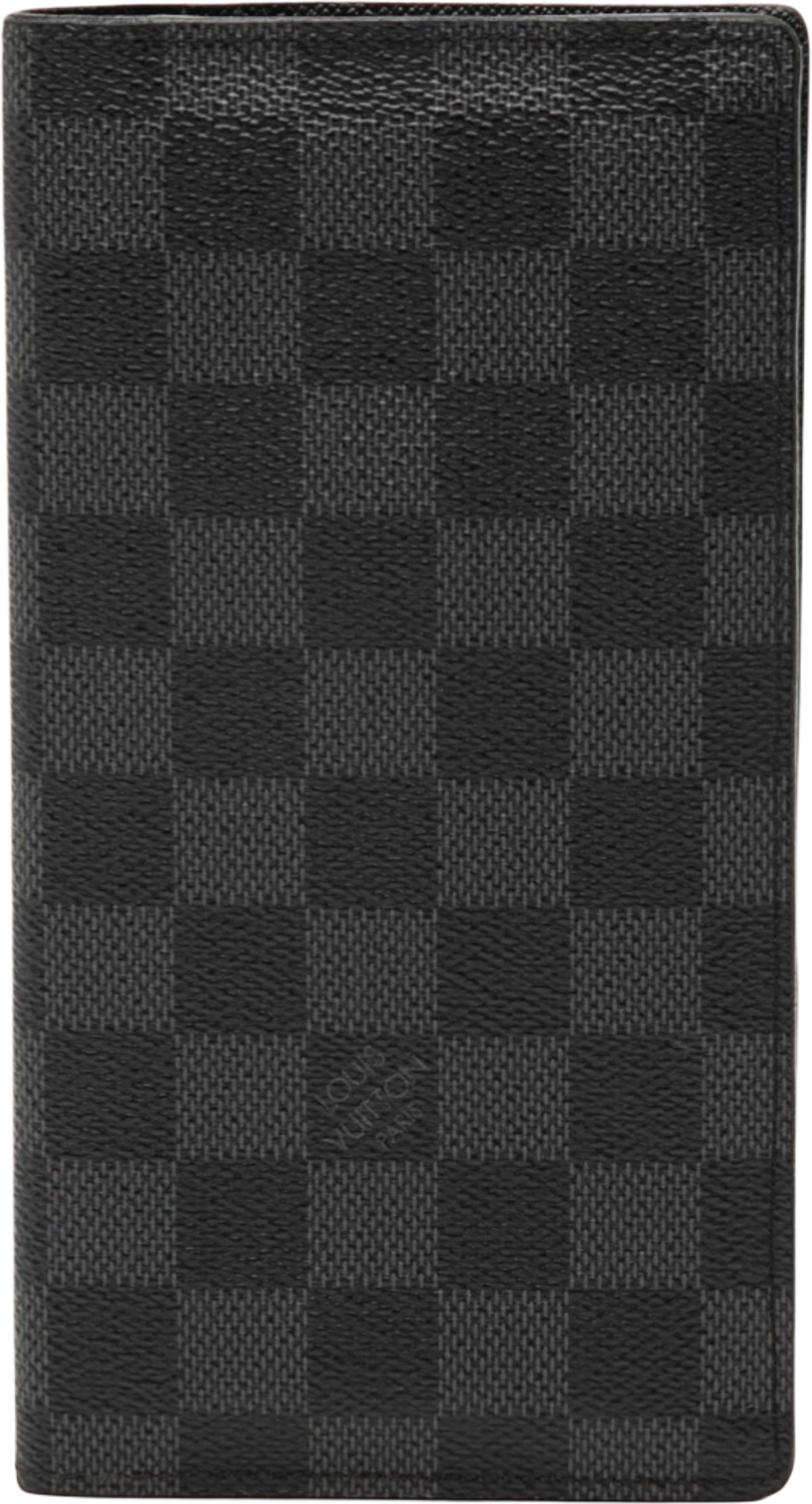 Louis Vuitton Damier Graphite Brazza Long Wallet, från Luxclusif, i färgen black. Klicka för att öppna bilden i stort format