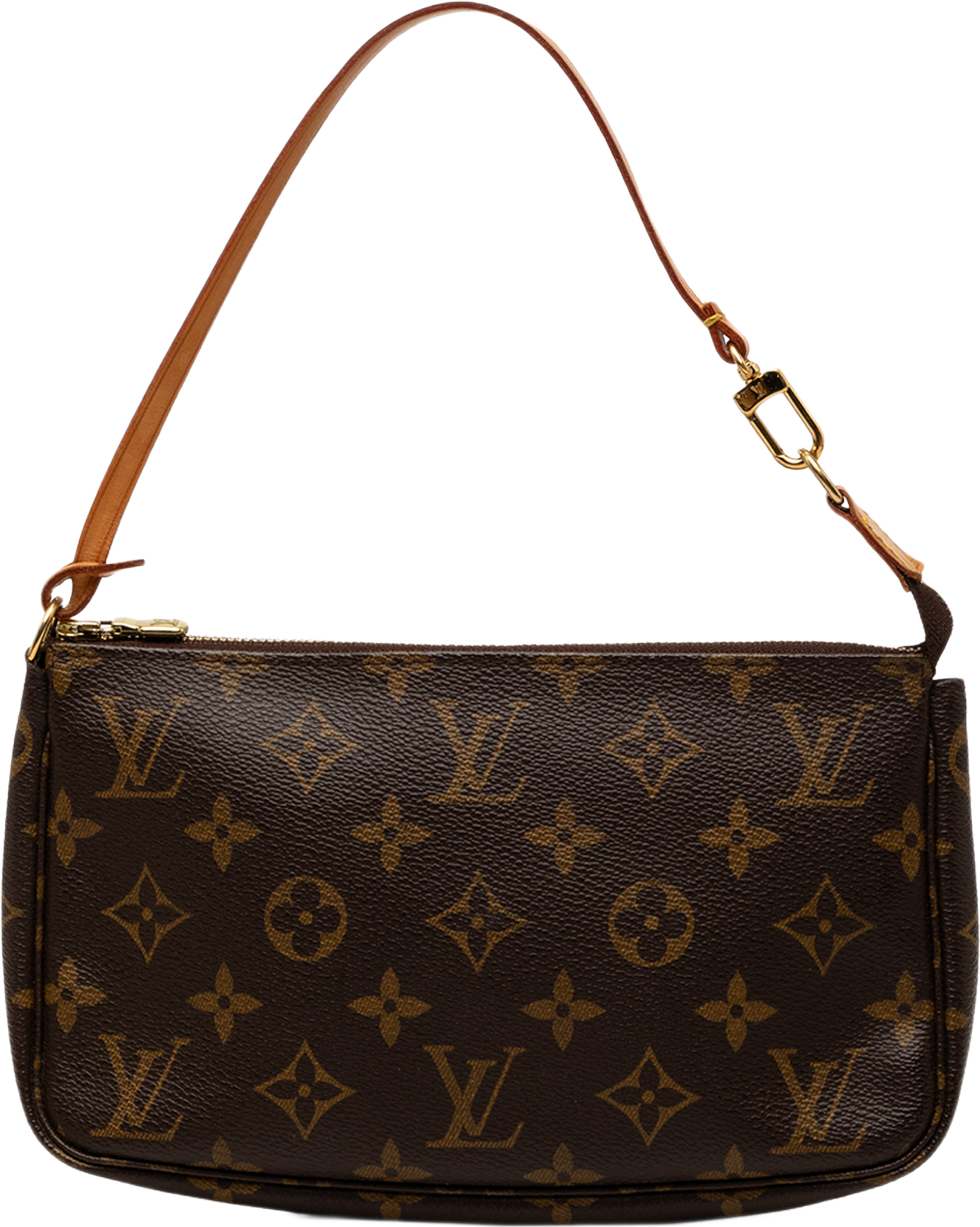 Louis Vuitton Monogram Pochette Accessoires, från Luxclusif, i färgen brun. Klicka för att öppna bilden i stort format