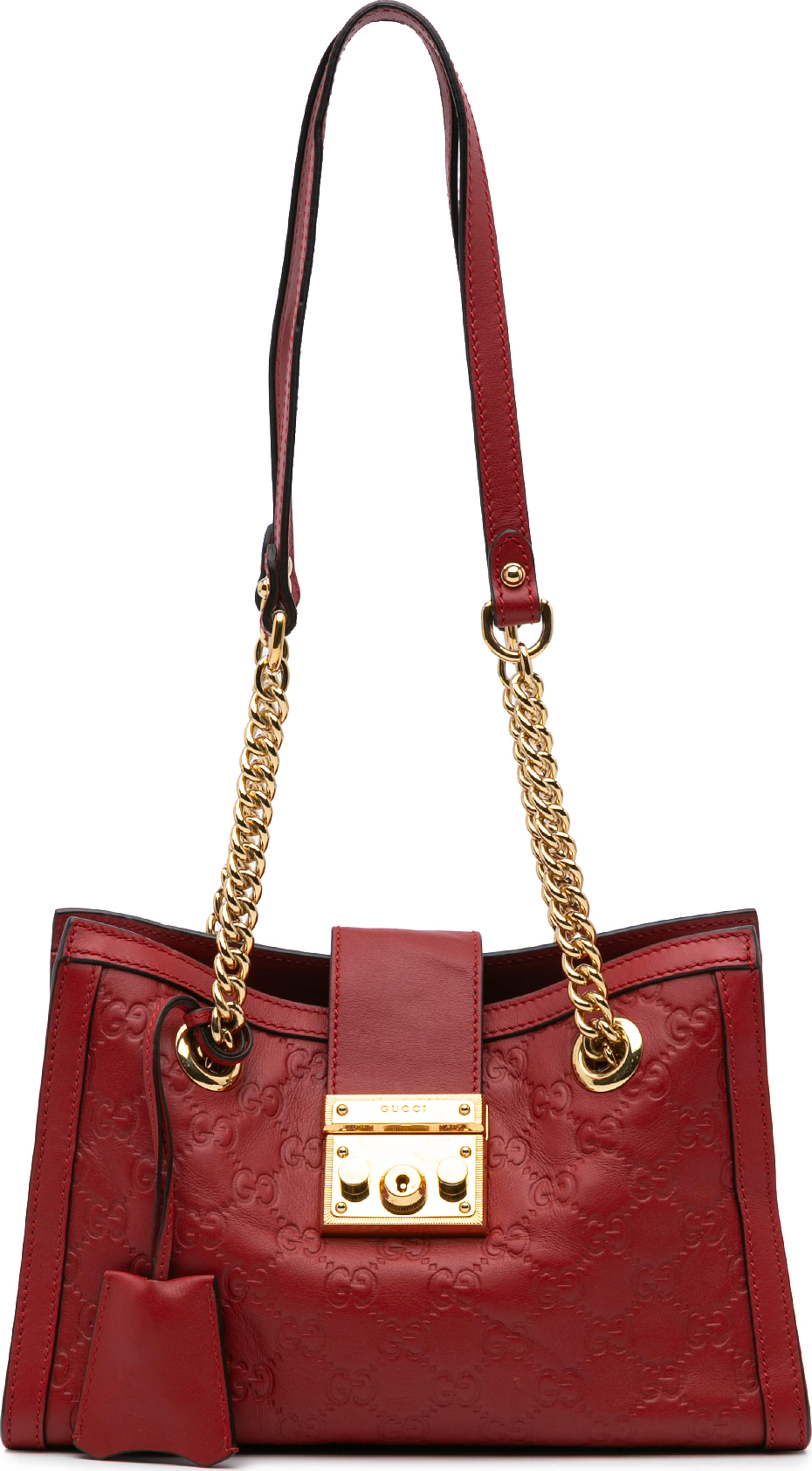 Gucci Small Guccissima Padlock Tote