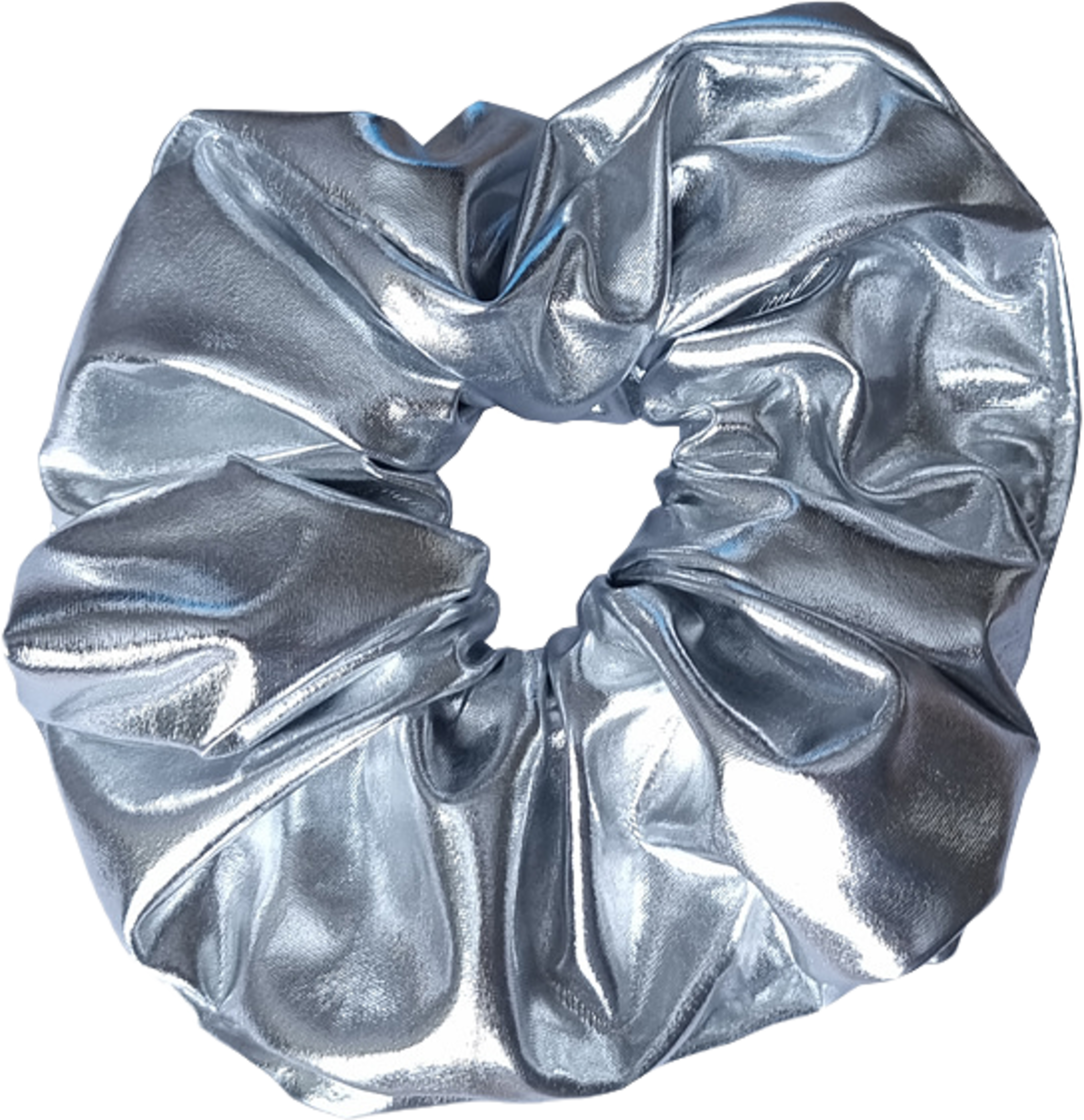 Stor Mjuk Metallic Scrunchie