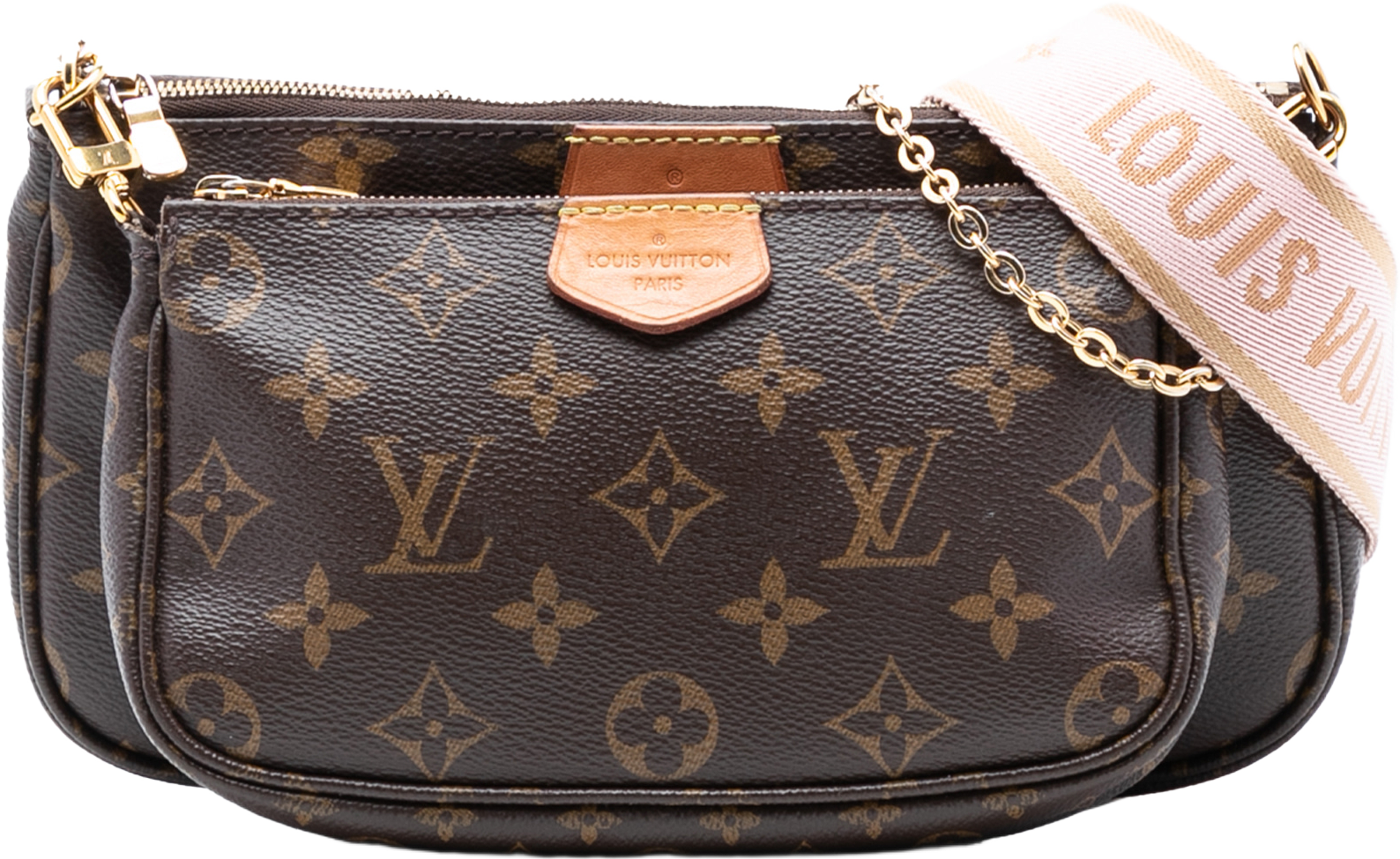 Louis Vuitton Monogram Multi Pochette Accessoires, från Luxclusif, i färgen brown. Klicka för att öppna bilden i stort format