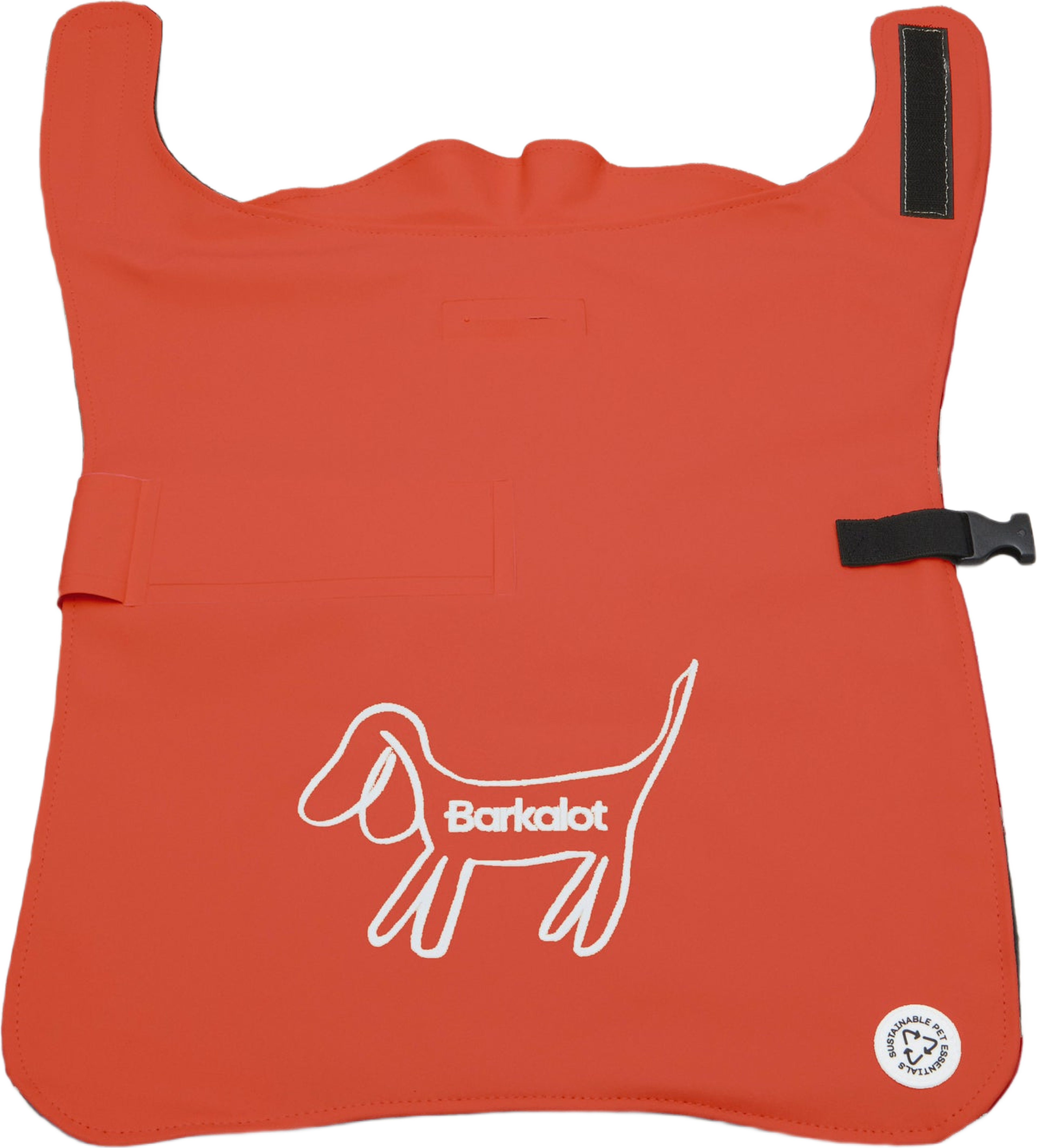 Red Upcycled Dog Raincoat - S