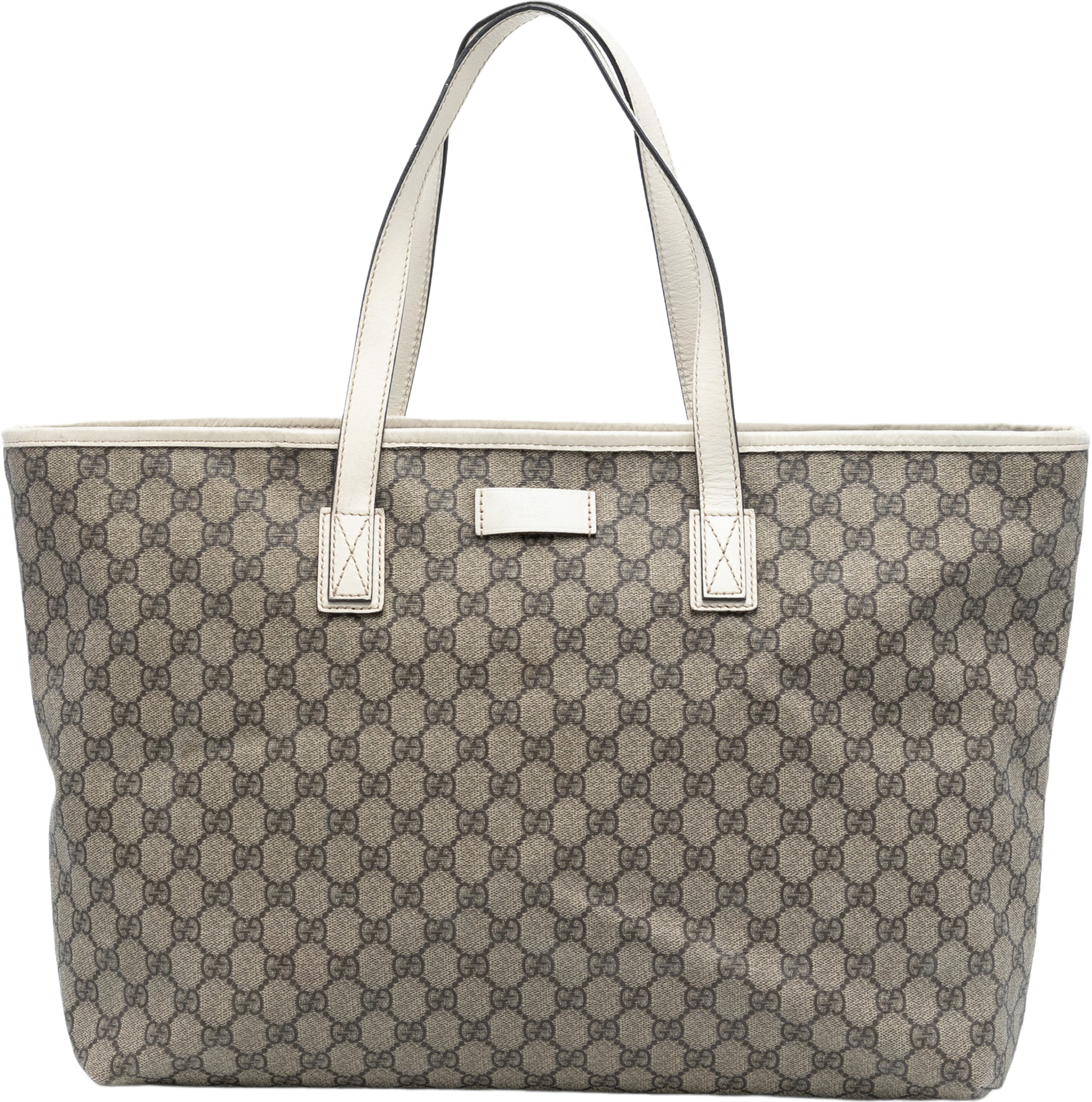 Gucci Gg Supreme Tote, från Luxclusif, i färgen beige. Klicka för att öppna bilden i stort format