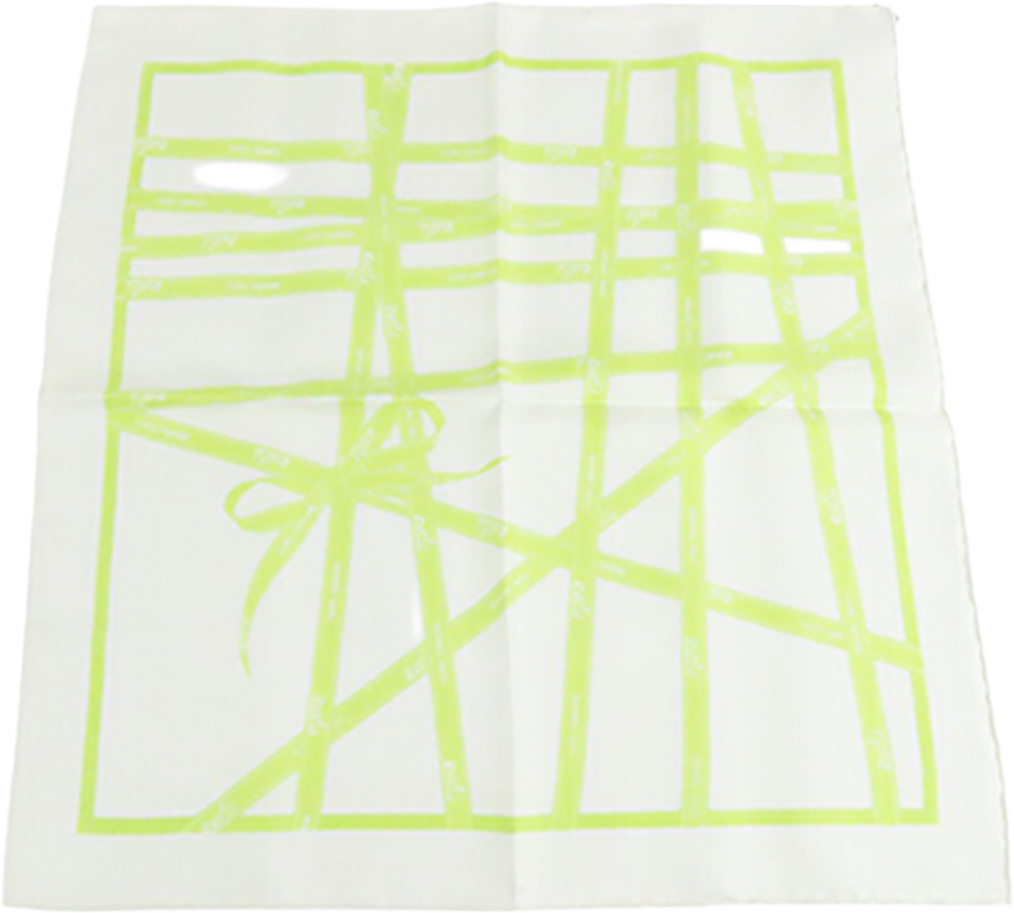 Hermès Bolduc Silk Scarf 45, från Luxclusif, i färgen white. Klicka för att öppna bilden i stort format