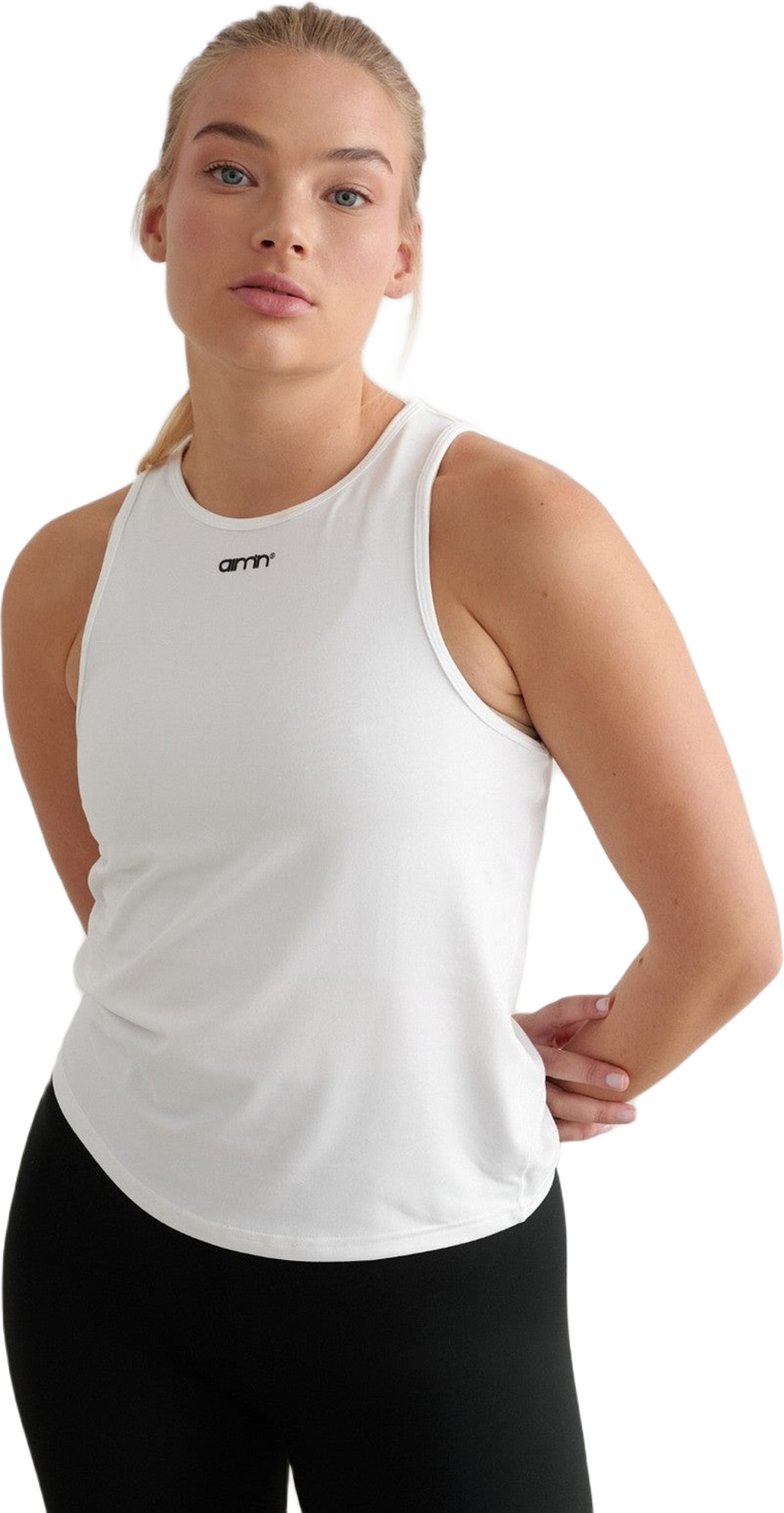 White Soft Basic Singlet