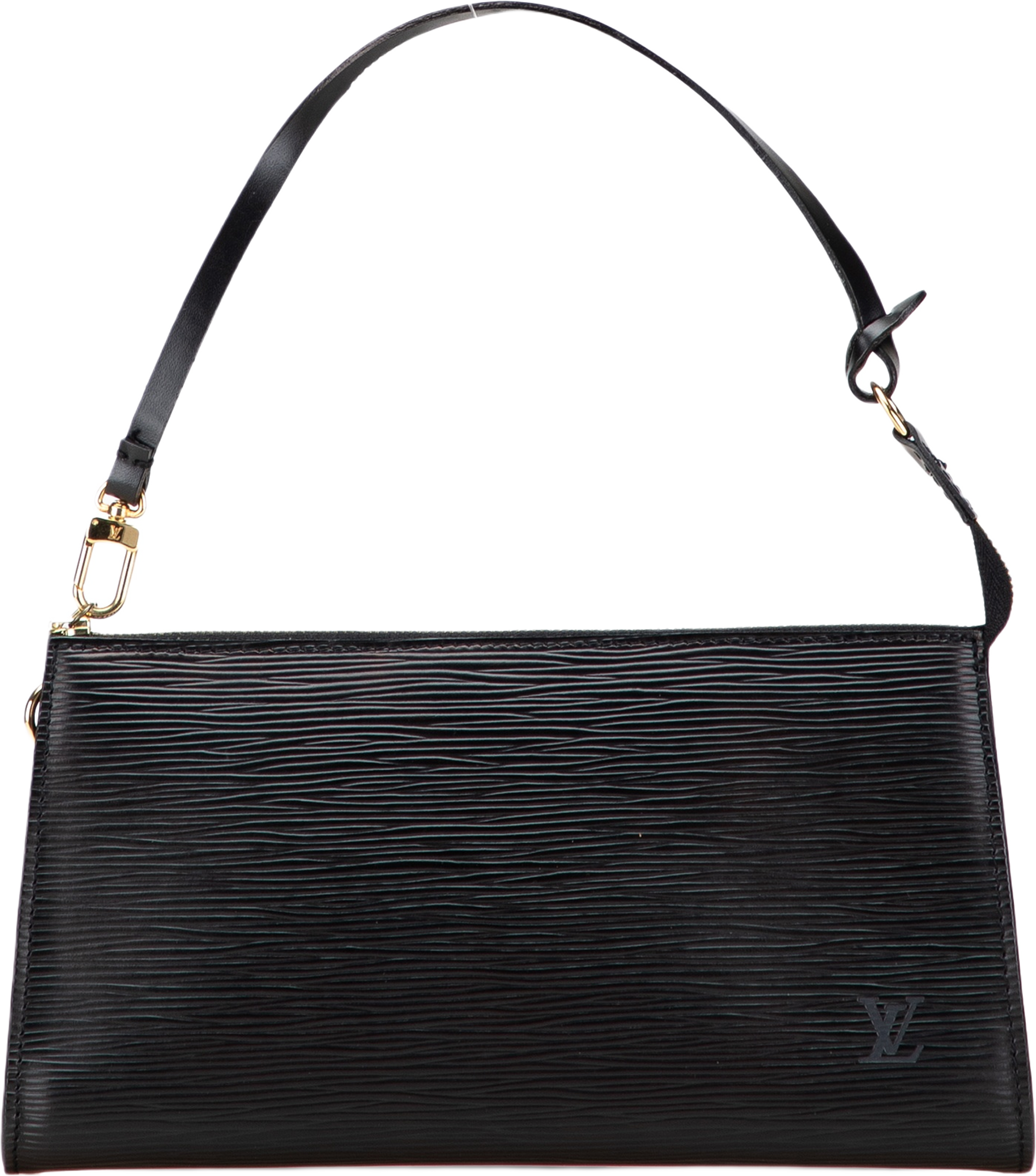 Louis Vuitton Epi Pochette Accessoires, från Luxclusif, i färgen black. Klicka för att öppna bilden i stort format