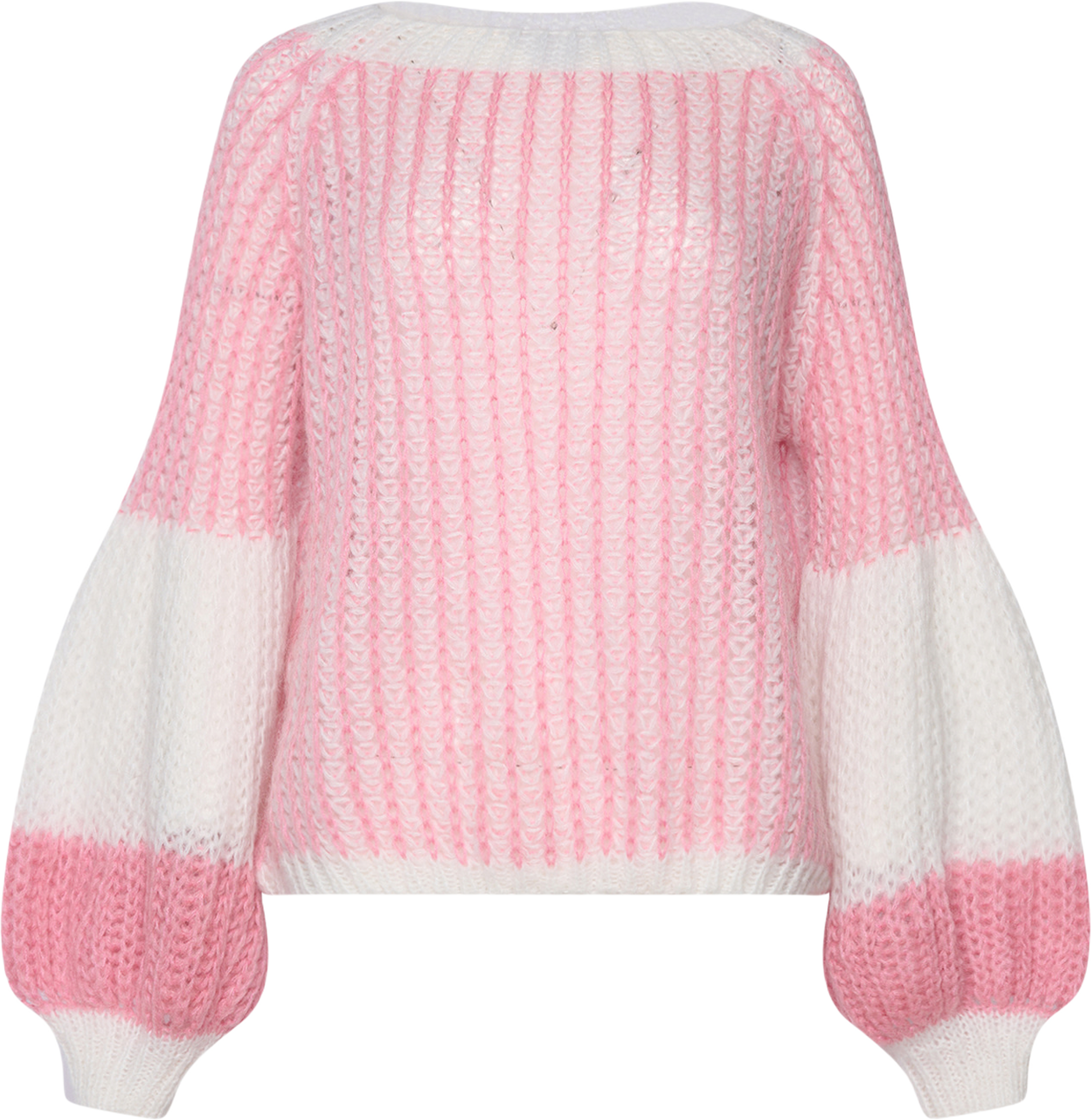 Liana Knit Sweater - White/rose
